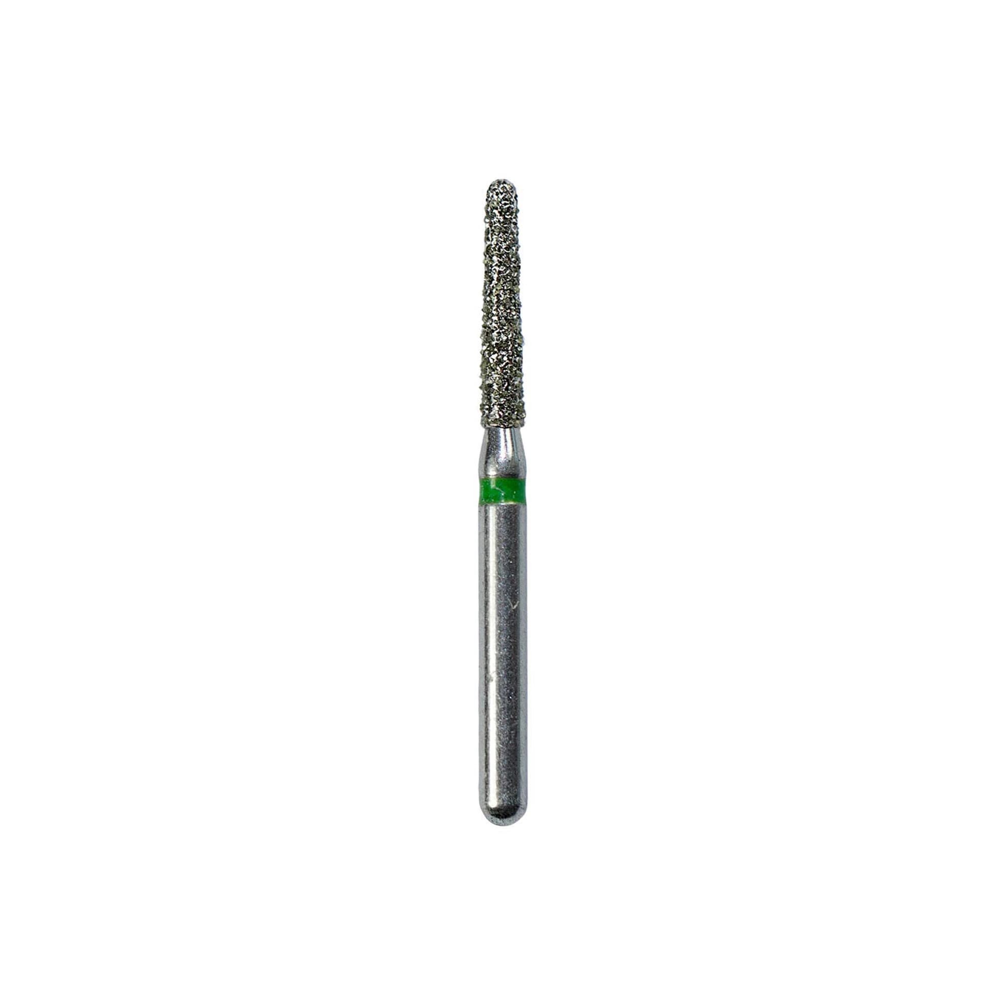 SimpliCut Single-Use Sterile Diamond Bur, Round End Taper, Coarse Grit, Friction Grip, 25/Pkg, C856-014-D - #856-014 Coarse SimpliCut Diamond Bur Round End Taper Pack of 25 - Image 1