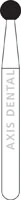 NTI Diamond Bur, FG, Round, #801, 1.8 mm, Fine Grit, Red, 5/Pk, F801-018 - NTI Diamond Bur, FG, Round, # 801, 1.8 mm, Fine, Red, 5/Pk, F801-018 - Image 1