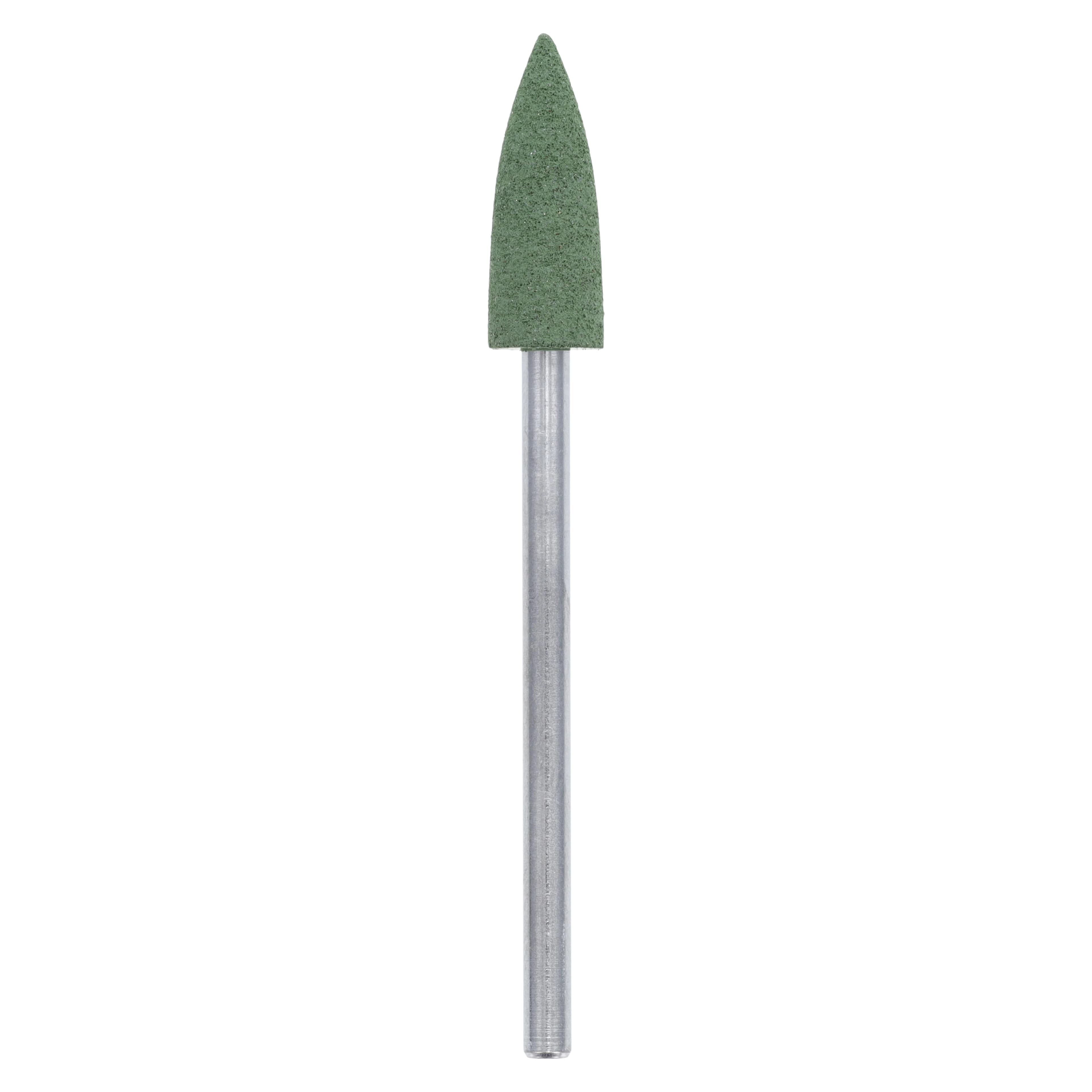 Kerr NTI CeraGlaze Diamond-Impregnated Porcelain Polisher, Green Coarse Pre-Polishing, Flame, HP Shank, P344, 1/Pk thumbnail 2