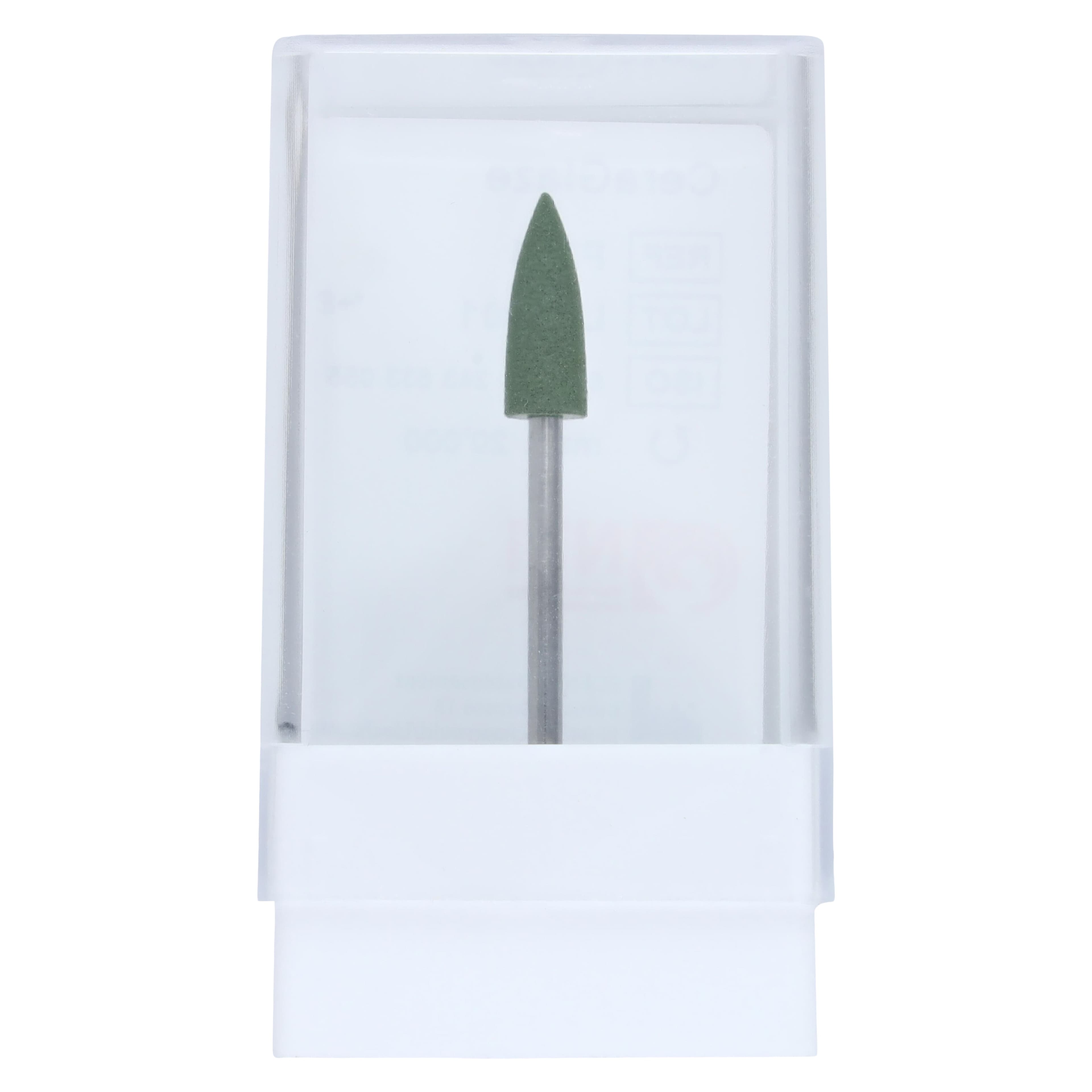 Kerr NTI CeraGlaze Diamond-Impregnated Porcelain Polisher, Green Coarse Pre-Polishing, Flame, HP Shank, P344, 1/Pk thumbnail 5
