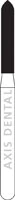 NTI FG Diamond Bur, Coarse Grit, Beveled Cylinder, #878-014, Short Shank, 5/Pack, C878-014M - NTI&reg; FG Diamonds - Coarse - #878-014 (8.0) SS - Image 1