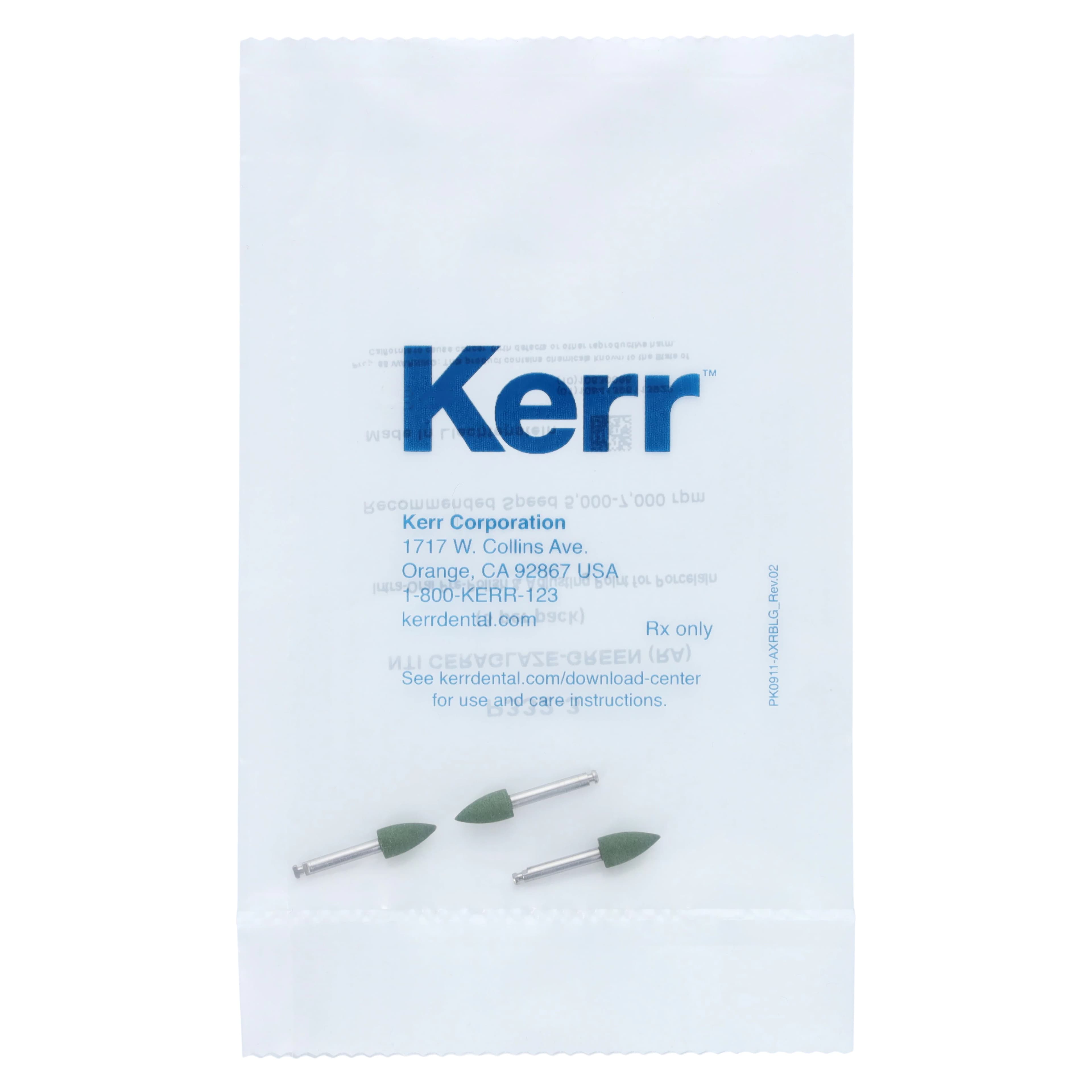 CeraGlaze Diamond-Impregnated Porcelain Polisher, Green Coarse Pre-Polishing, RA/Latch, Flame, 3/Pk, P332-3 thumbnail 3