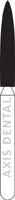NTI Diamond Bur, Friction Grip (FG), Flame Shaped, Super Coarse, #863-016 / SC863-016, 1.6 mm Head Diameter, 10.0 mm Head Length, 5/Pkg - NTI&reg; FG Diamonds - Super Coarse - #863-016 (10.0) - Image 1