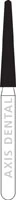 NTI Diamond Bur, FG, Round End Taper, #M850-018, 1.8 mm, Medium Grit, Gray, 5/Pk - NTI Diamond Burs, FG, Taper Round End, # M850, 1.8 mm, Medium, Gray, 5/Pk - Image 1