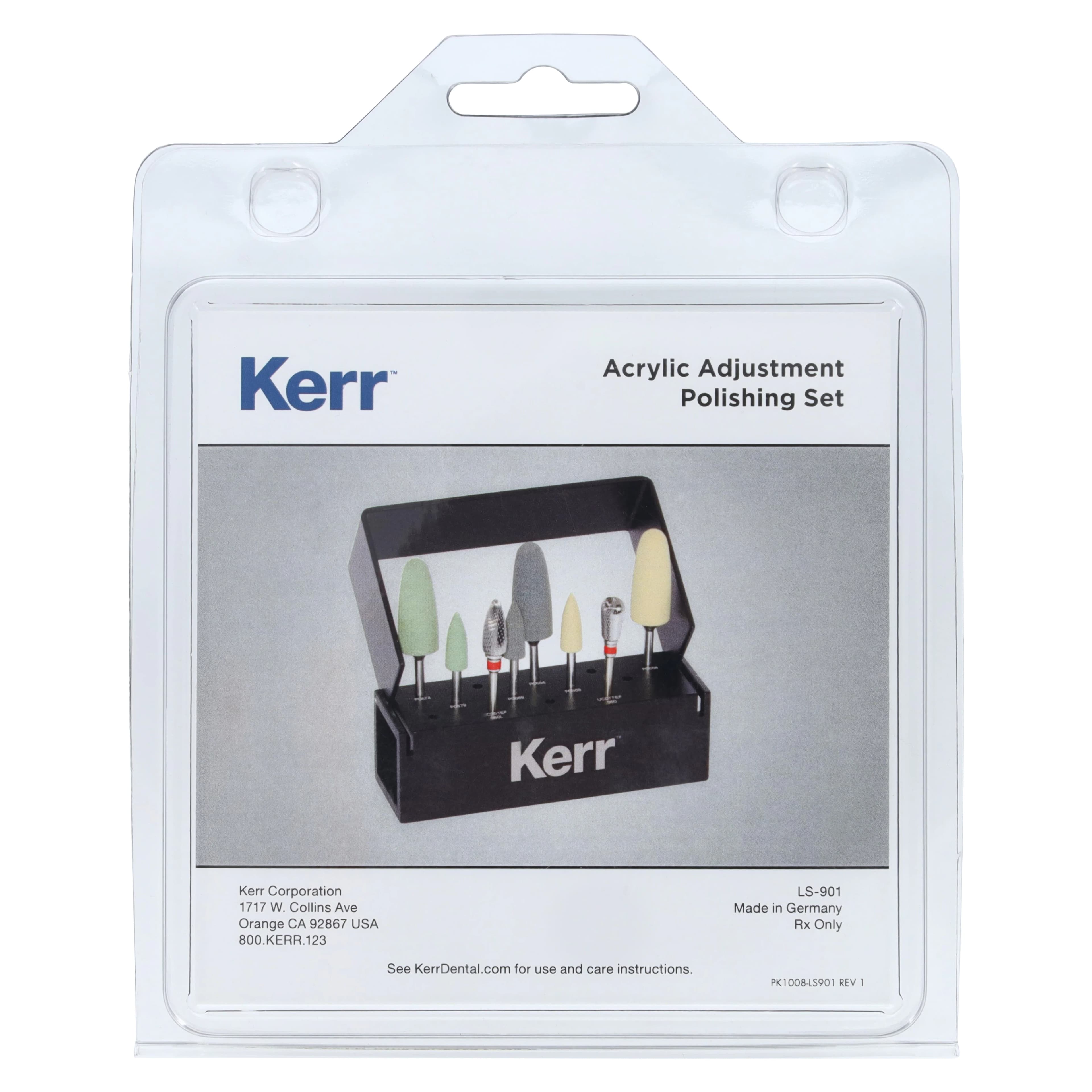 Kerr NTI Logic Set Acrylic Adjustment Polishing Kit, Assorted, 8-Piece, LS-901 thumbnail 5