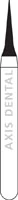 NTI Diamond Bur, FG, Interproximal, #392-016, 1.6 mm, Medium Grit, 5/Pk, M392-016 - NTI Diamond Burs, FG, Interproximal, # 392, 1.6 mm, Medium, Clear, 5/Pk, M392-016 - Image 1