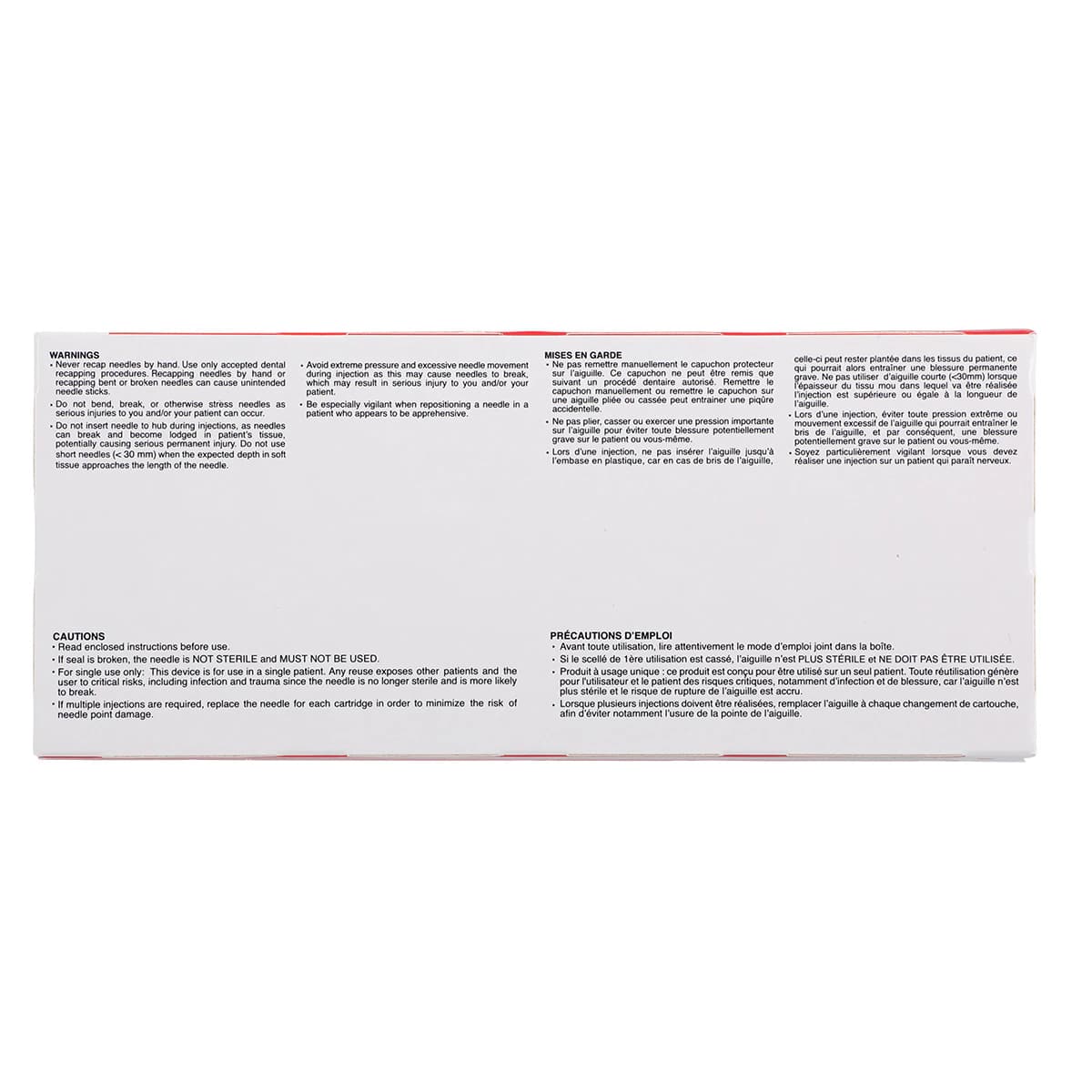 Septoject Dental Hypodermic Needles, 25 Gauge Long (35mm), Red, Plastic Hub, 100/Box, 01-N1252 thumbnail 9