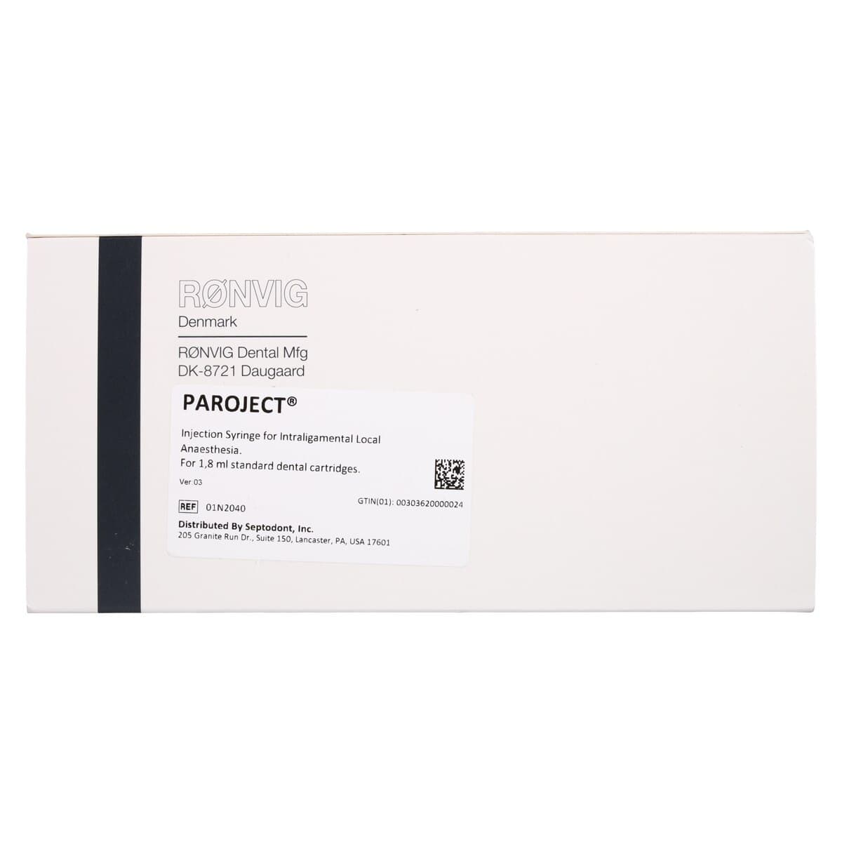 Septodont Paroject Intraligamental Syringe, Pen-Style, 0.06 mL per Click, 01-N2040, 1/Pkg thumbnail 5