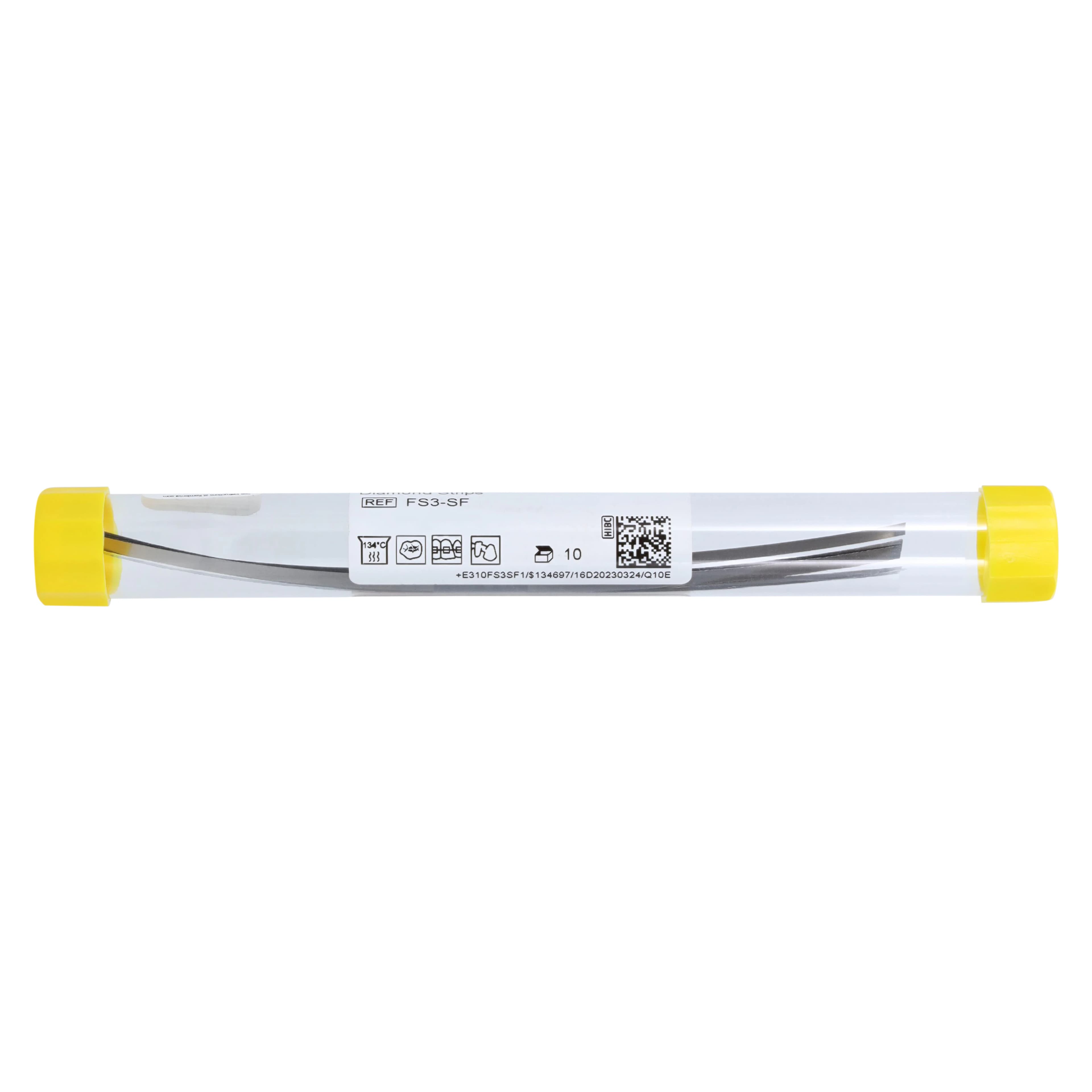 Kerr NTI Diamond Finishing Strips, Wide, 3.75 mm, 0.08 mm Thick, Superfine (Yellow), Non-Serrated, 10/Pk, FS3-SF thumbnail 4
