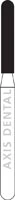 NTI Diamond Bur, Friction Grip (FG), Medium Grit, Round End Cylinder, #881-014 / M881-014, 1.4 mm Diameter, 8.0 mm Length, 5/Pk - NTI&reg; FG Diamonds - Medium - #881-014 (8.0) - Image 1
