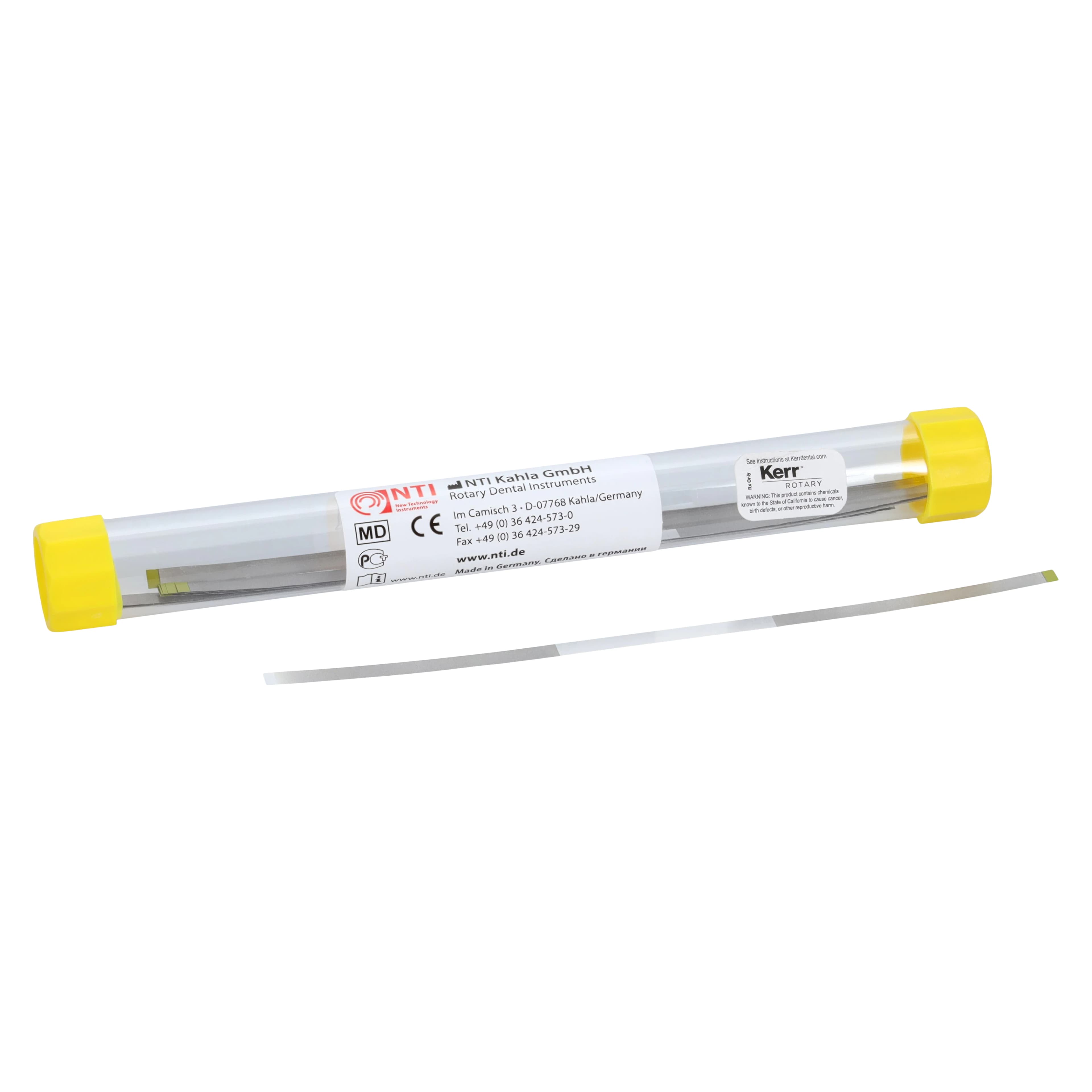 NTI Serrated Diamond Finishing Strips, Superfine (Yellow), 0.08 mm Thick, 3.75 mm Wide, 10/Pk, FS3-SFX thumbnail 2