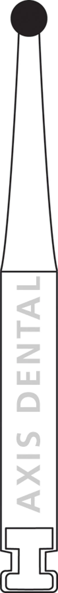 NTI 2-Piece Operative Carbide Burs, RA (Right Angle Latch), Round #2, 1.0 mm, 5/Pk, H2-RA - NTI Operative Carbide Burs, Non-Sterile, RA, Round, # 2, 1.0 mm, 5/Pk, H2-RA - Image 1
