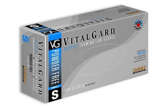 VitalGard Nitrile Exam Gloves, Powder-Free, Latex-Free, Textured, Blue, Extra Large, 100/Box, VNPF100XL thumbnail 2