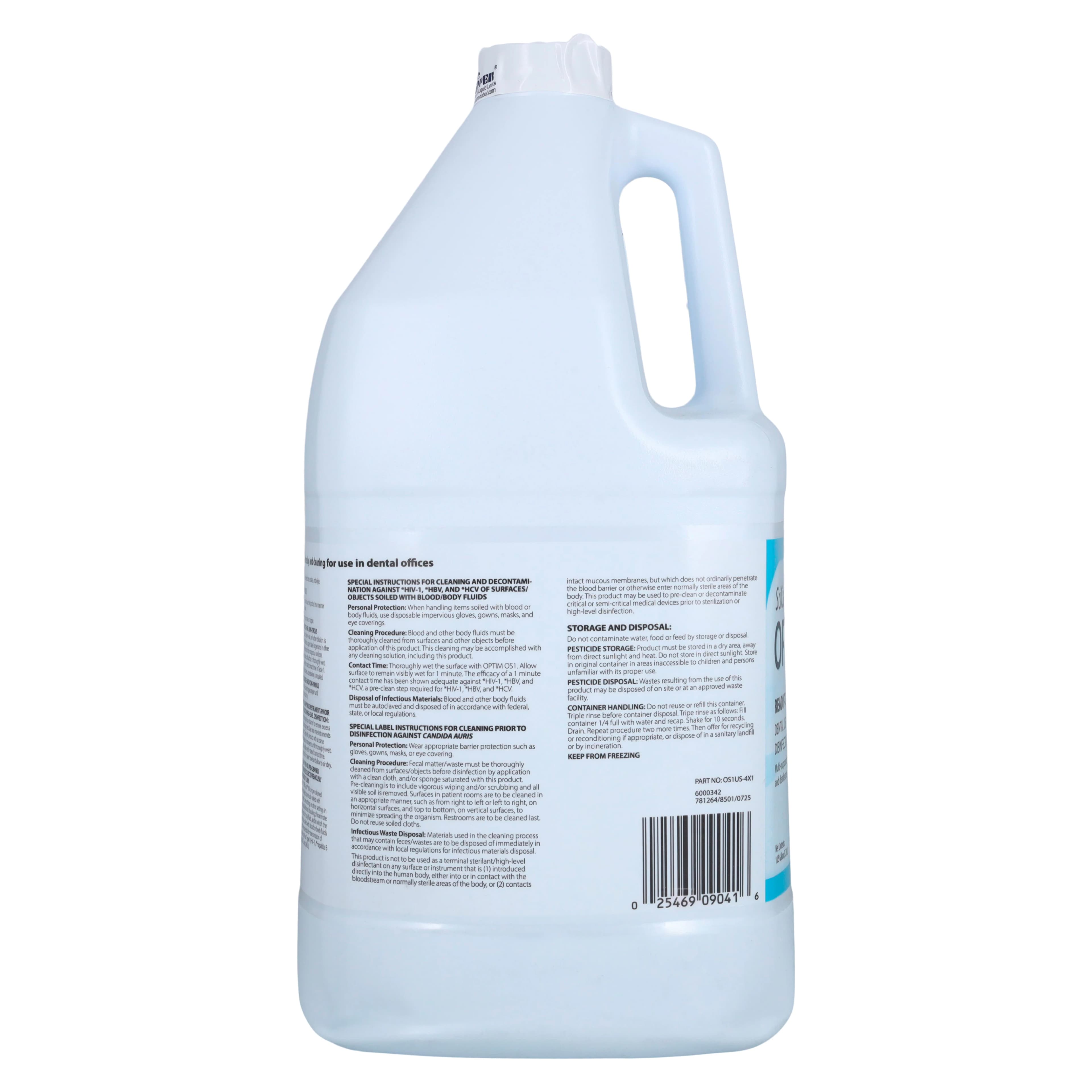 OPTIM OS1 One-Step Cleaner-Disinfectant, Ready-to-Use, 1 Gallon Bottle, OS1US-4X1 thumbnail 4