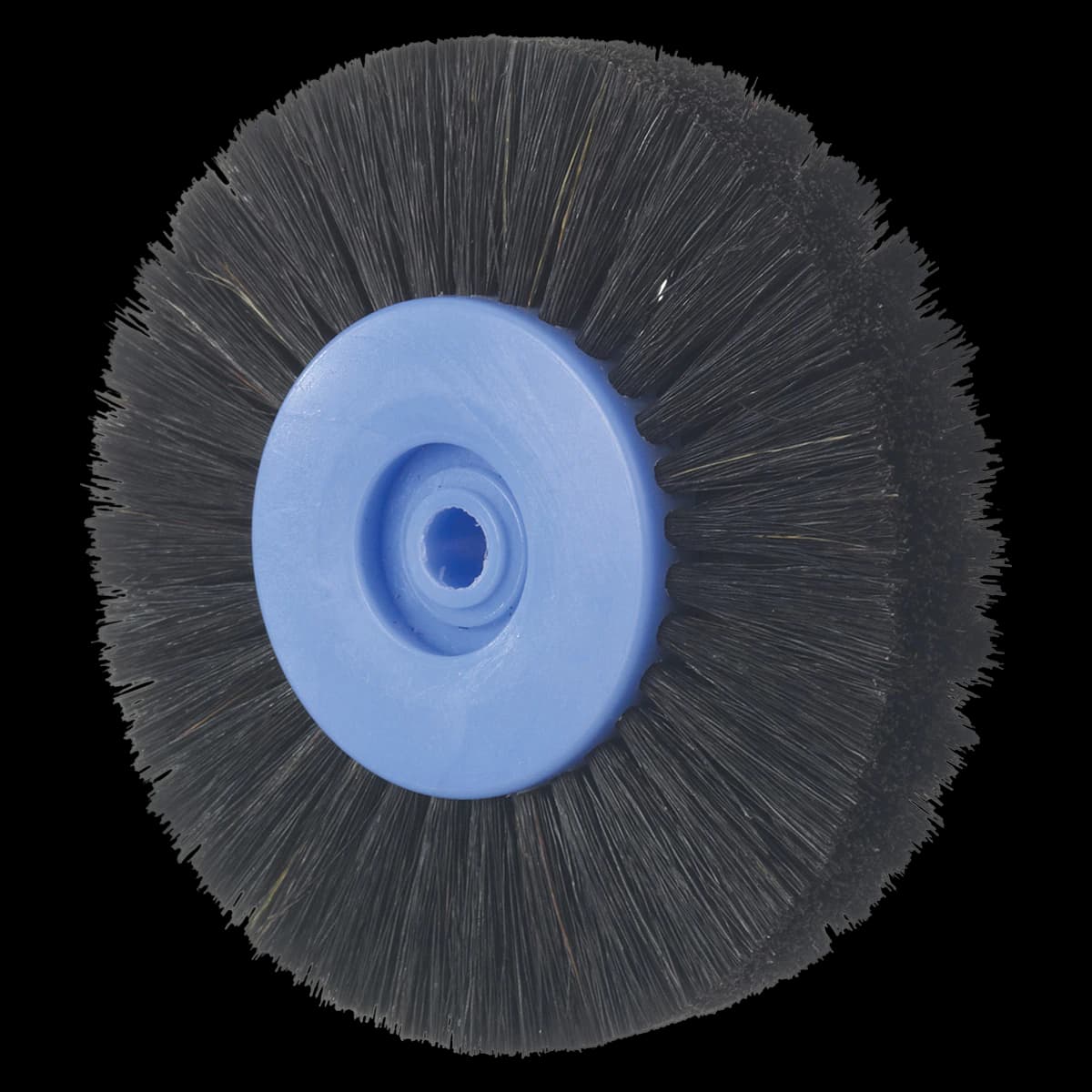 Keystone Industries Lathe Brush #B29, Wood Hub, 4-Row, 12/Pack, 1170160 - Brush Lathe Wheel Wood Hub - Image 1