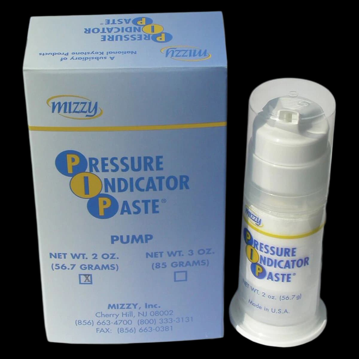 Keystone Mizzy PIP Pump Pressure Indicator Paste, 2oz, White Silicone, 6121005 - Mizzy PIP Pump 2oz 6121005 - Image 1