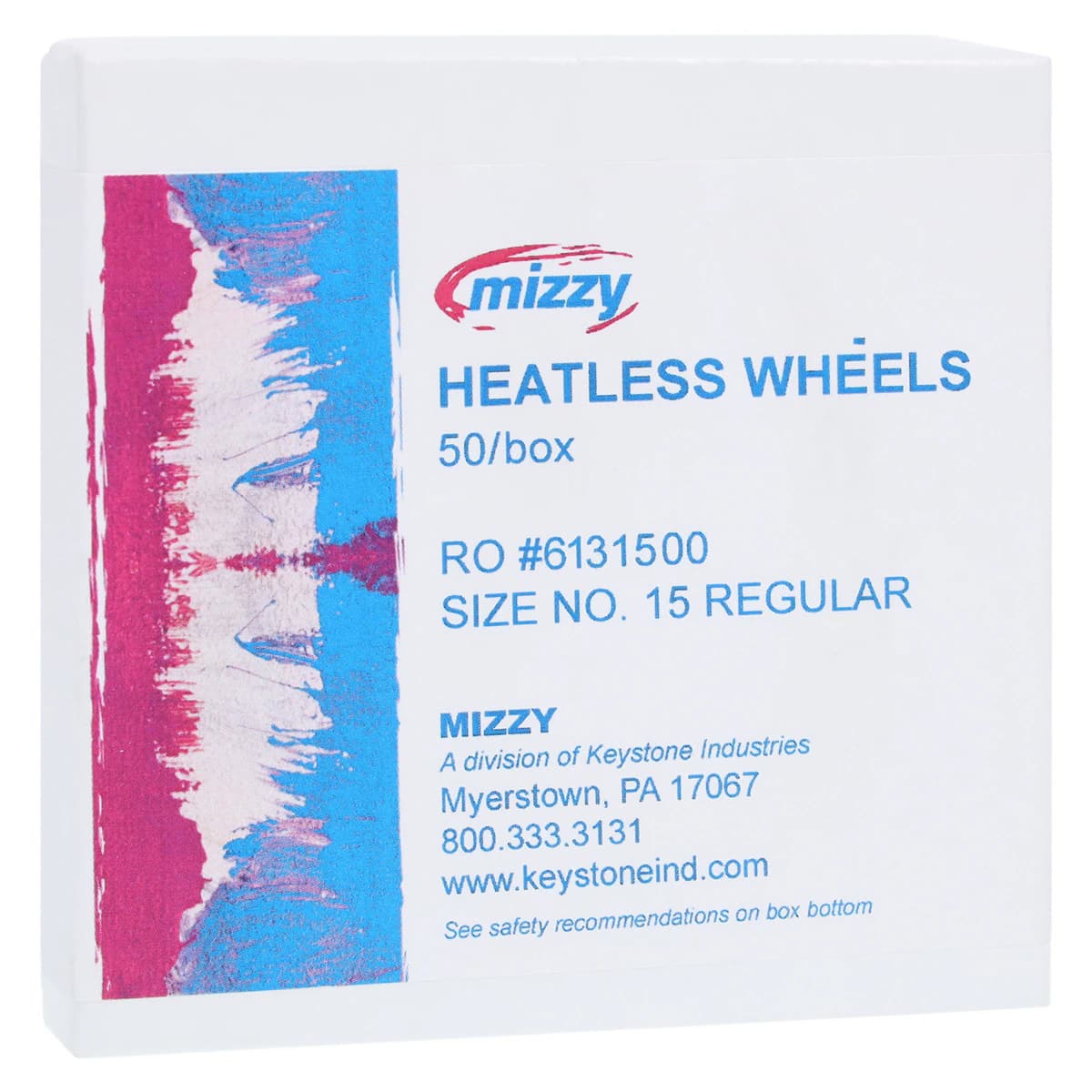 Mizzy Heatless Wheels, #15, Gray, 50/Pkg, 1900240 - #15 Regular Mizzy Heatless Wheels Pack of 50 - Image 1