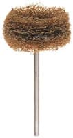 Hatho Miniature Scotch Brite Polishing Brushes, HP, Coarse, Brown, 12/Pk, 1670016 thumbnail 2