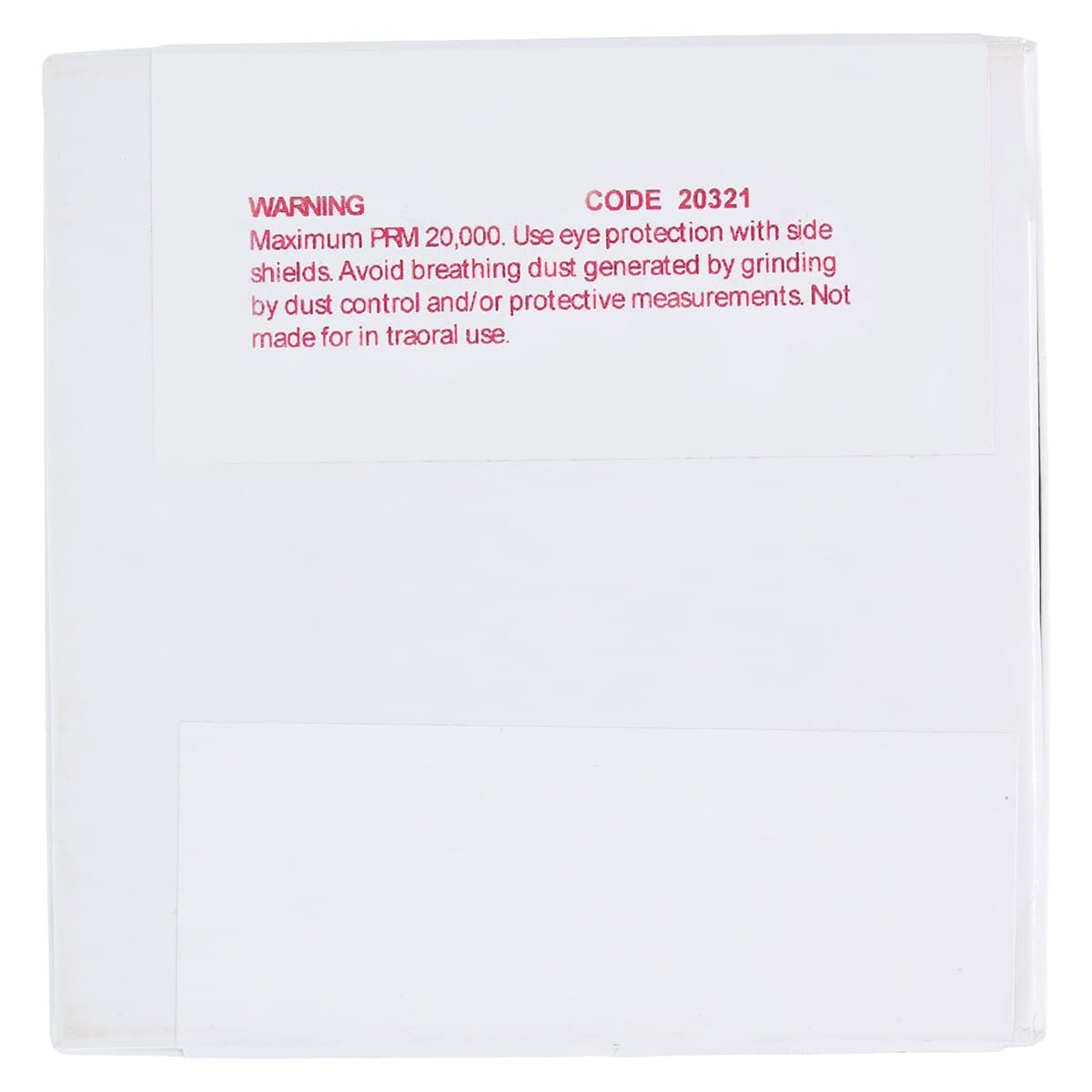 Mizzy Heatless Wheels, #4 Regular Grit, Gray, 3/16" x 7/8" (4.8 x 22.2 mm), 50/Box, 1900130 thumbnail 2