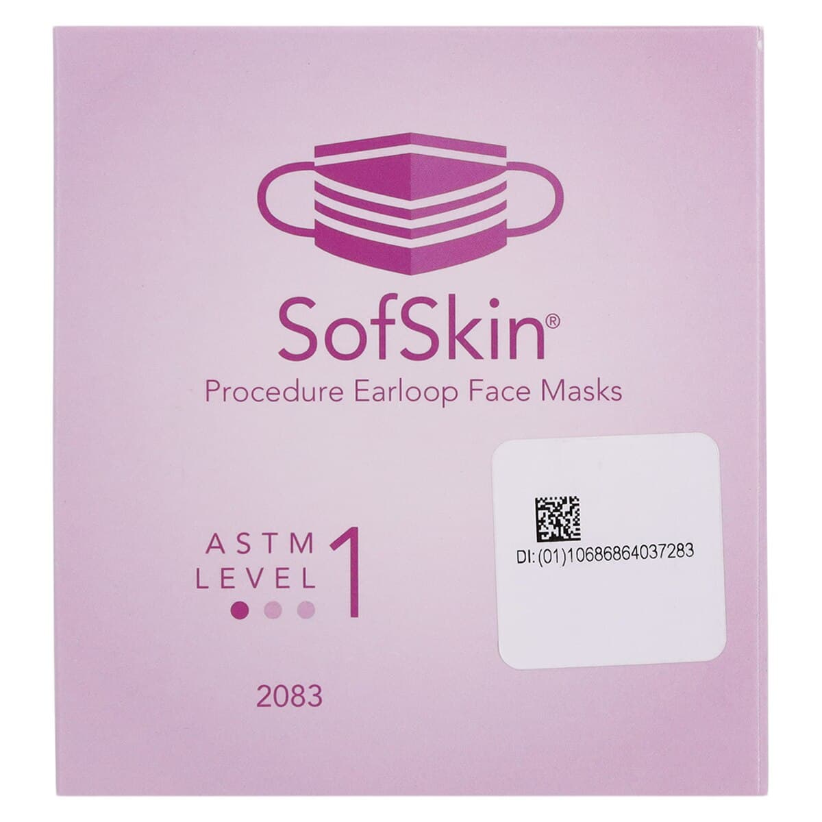 SafeMask SofSkin Procedure Earloop Face Masks, ASTM Level 1, Lavender, 50/Box, 2083 thumbnail 7