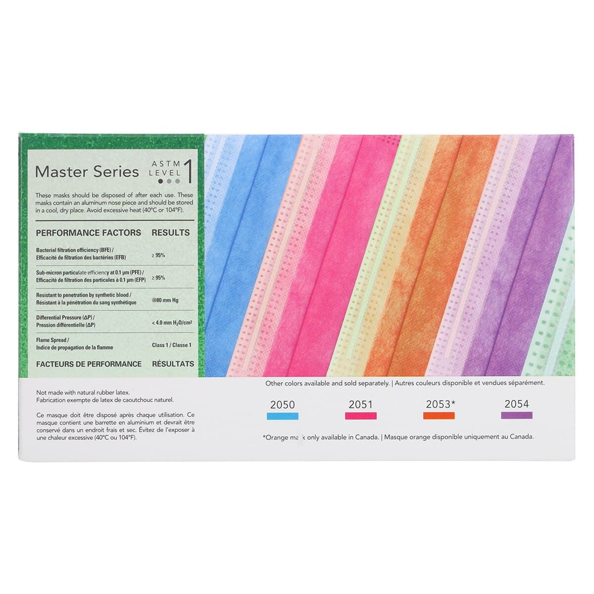 SafeMask Master Series Procedure Earloop Mask, ASTM Level 1, Lush Lawn (Vibrant Green), 50/Box, 2052 thumbnail 5