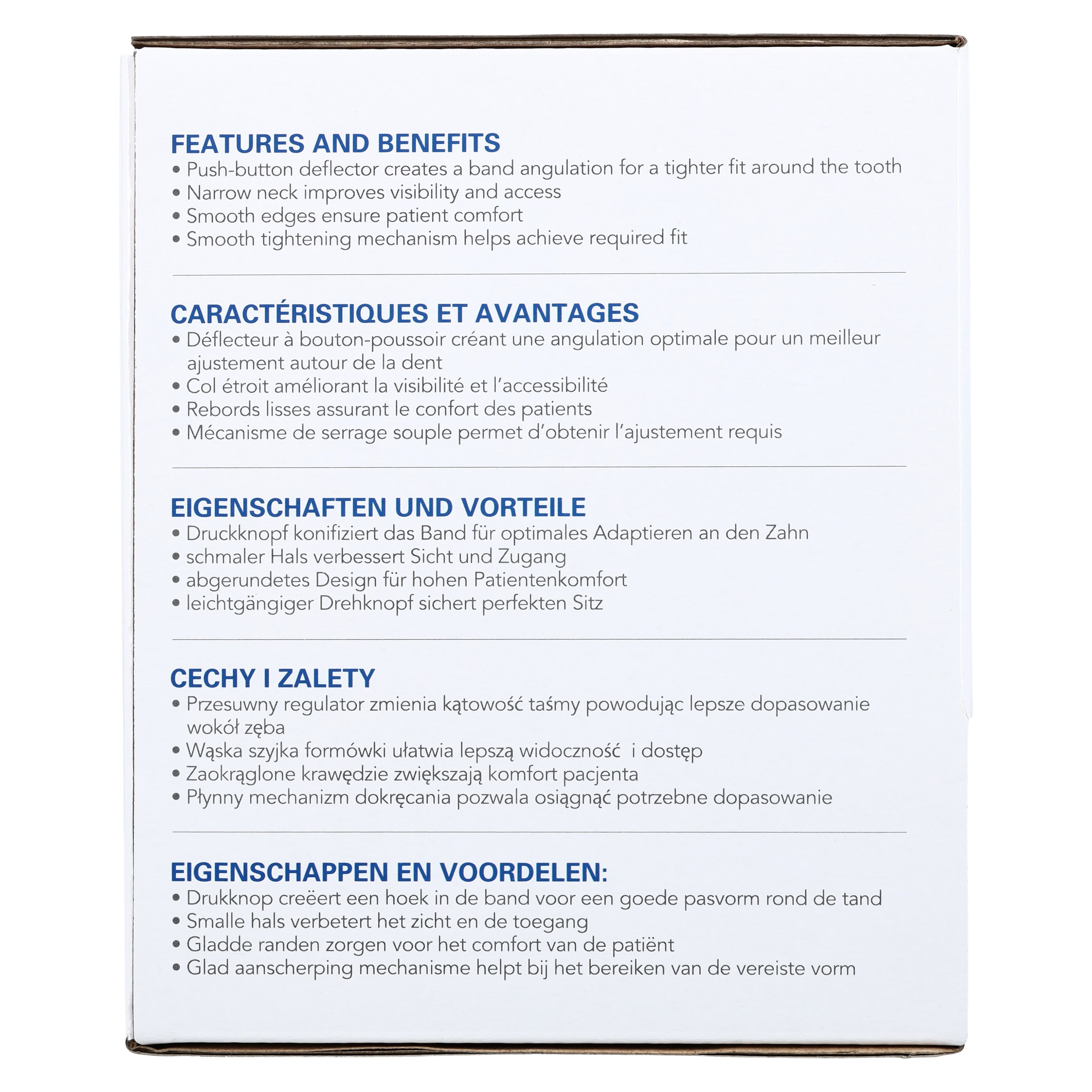 SafeMatrix Single-Use Matrix Bands, Regular Wide 6mm, Blue, 50/Box, 30045 thumbnail 6