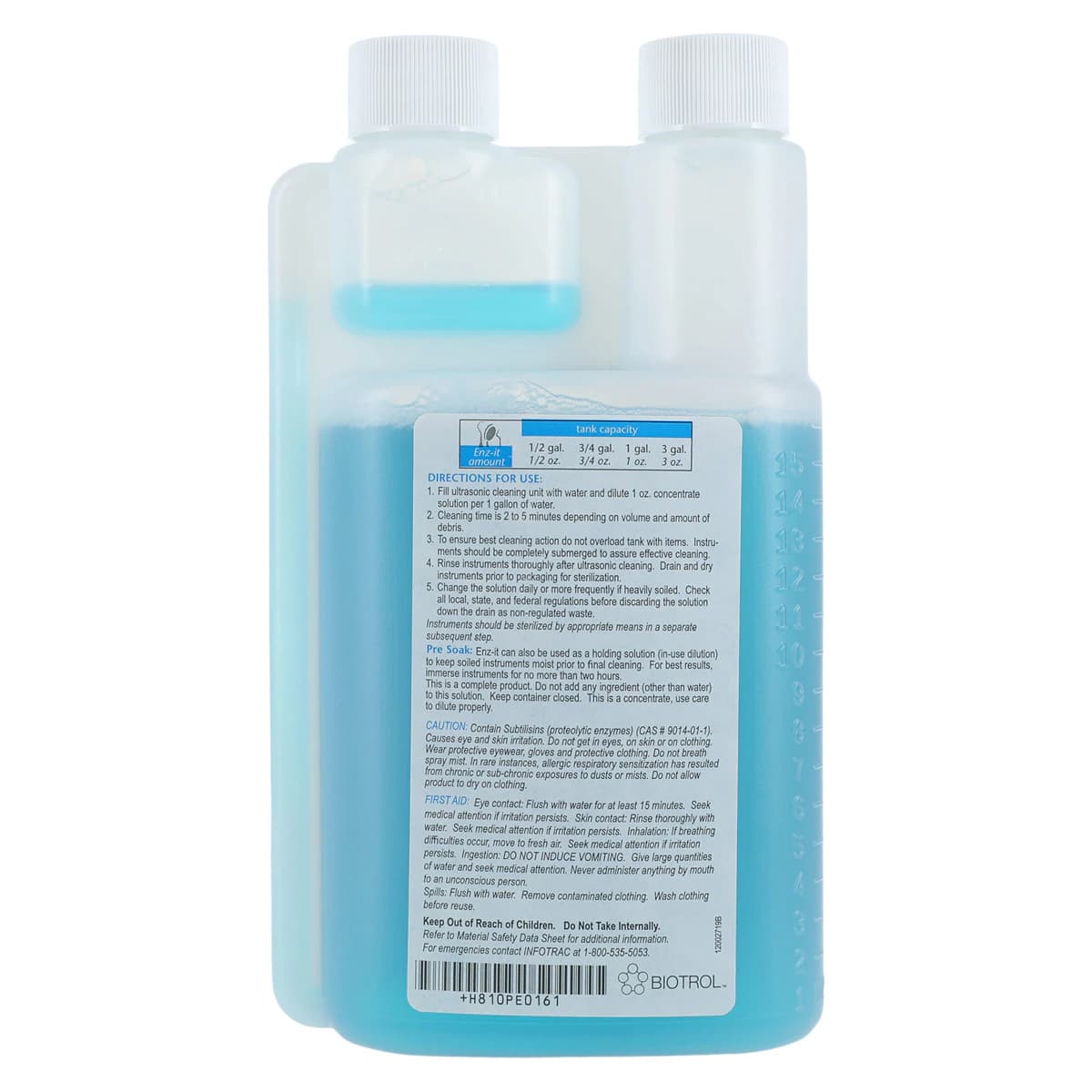 Purit Enz-It Enzymatic Ultrasonic Cleaner & Presoak Solution, 16 oz Bottle, PE016 thumbnail 2