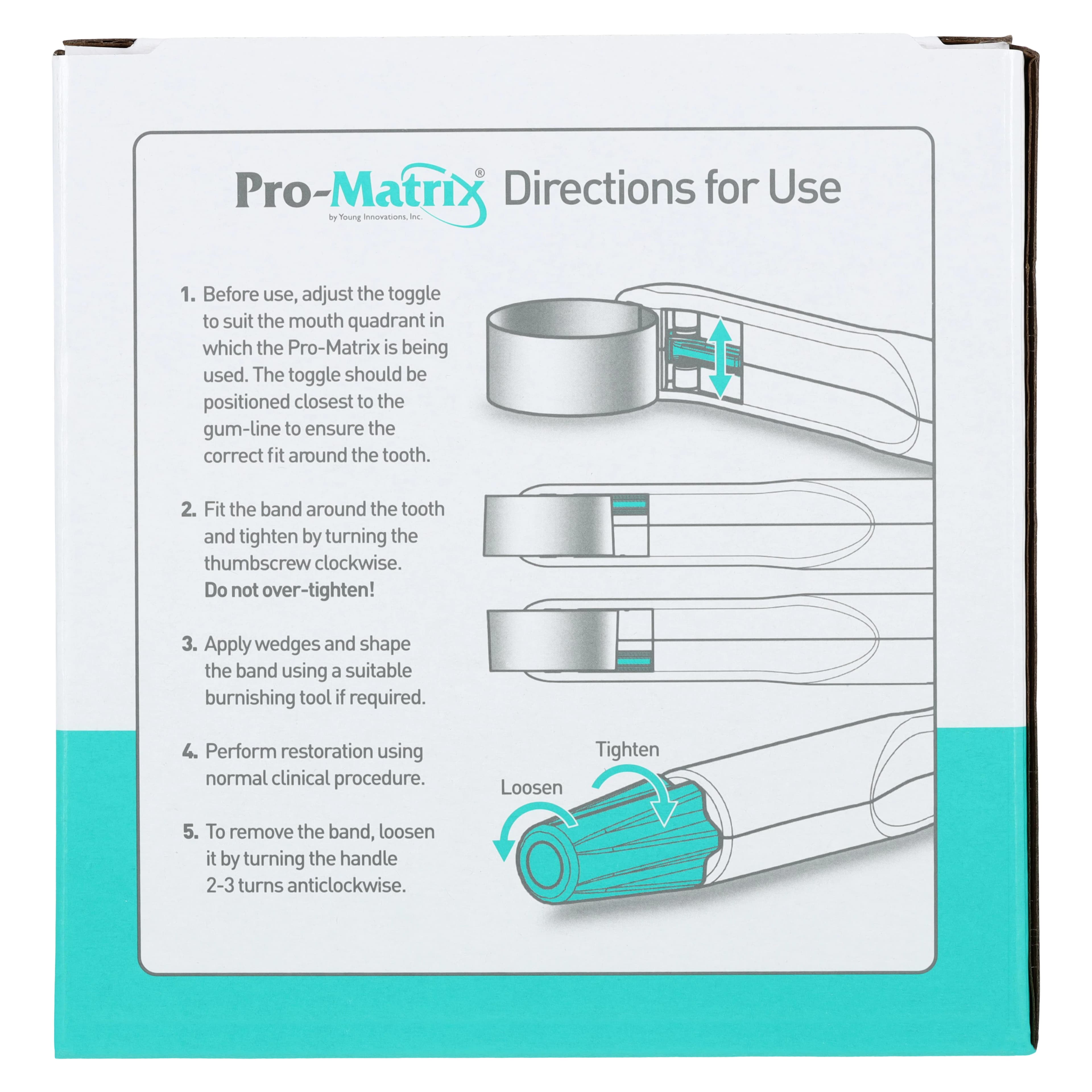 Young Dental Pro-Matrix Single-Use Matrix Bands, Narrow, 4.5 mm, Green, 50/Pk, 19000 thumbnail 7