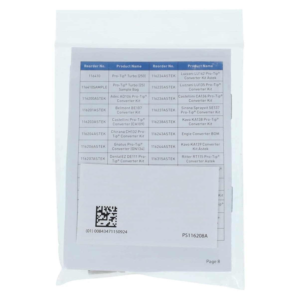 Young Pro-Tip Turbo DCI Converter, Disposable Air/Water Syringe Tip Adapter, Each thumbnail 2