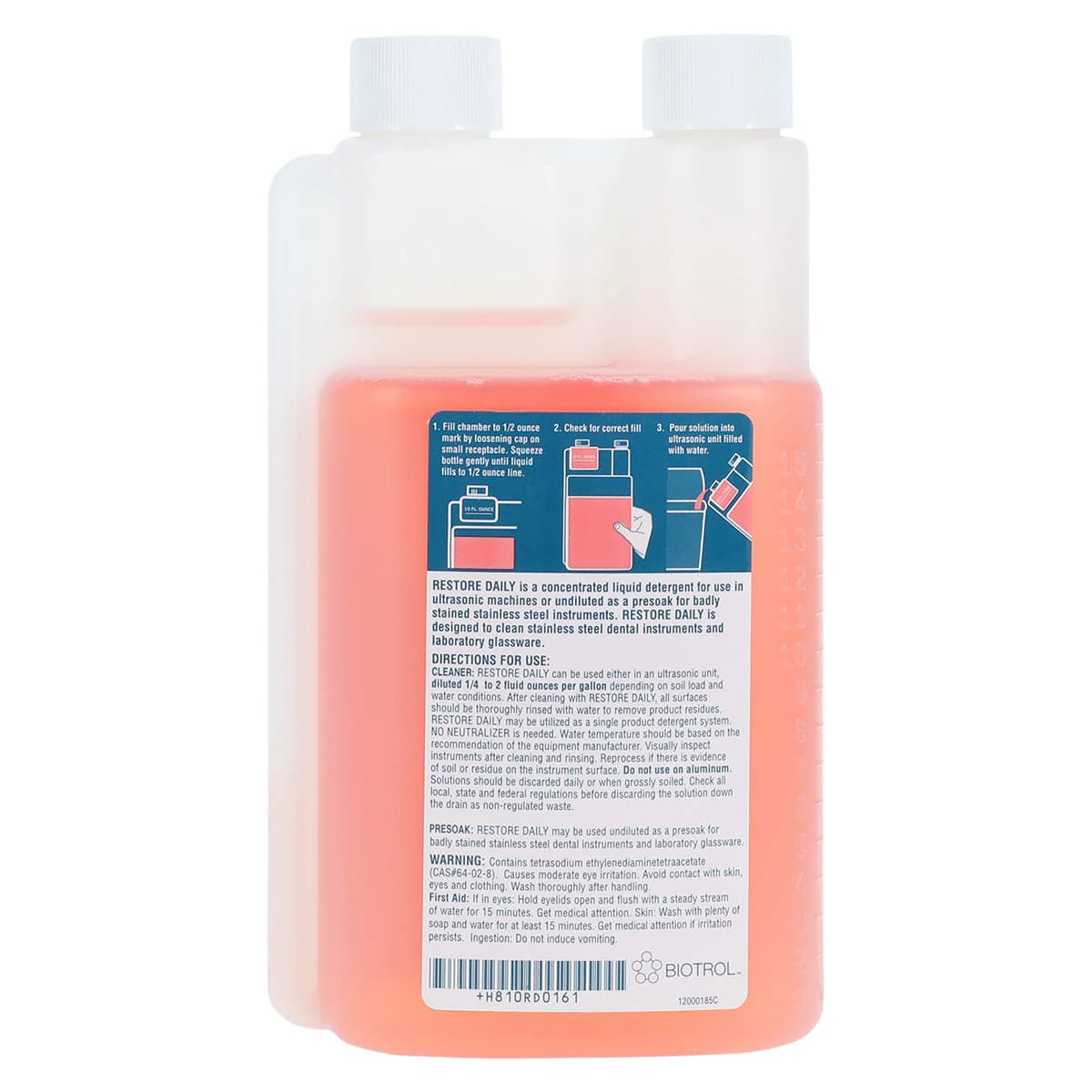 Biotrol Restore Daily Ultrasonic Cleaner & Instrument Detergent, 16 oz Bottle, RD-016 thumbnail 2