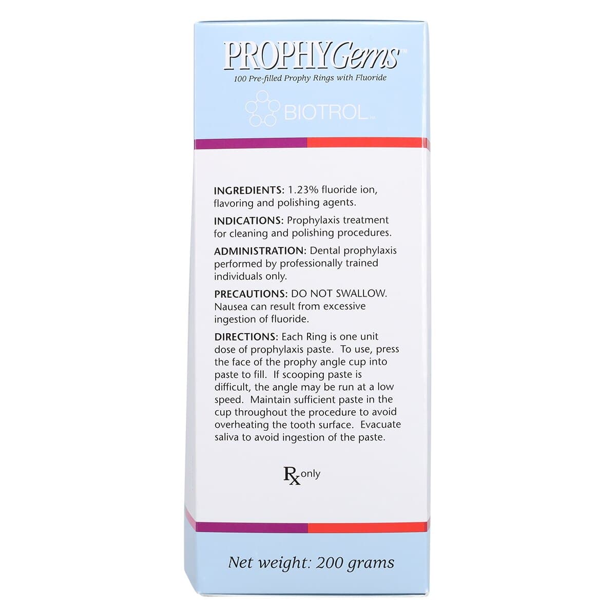 Perfect Choice Prophy Gems Prophy Paste, Cool Mint, Coarse, 2 g Unit Dose Rings, 100/Box, PGC103CM thumbnail 6
