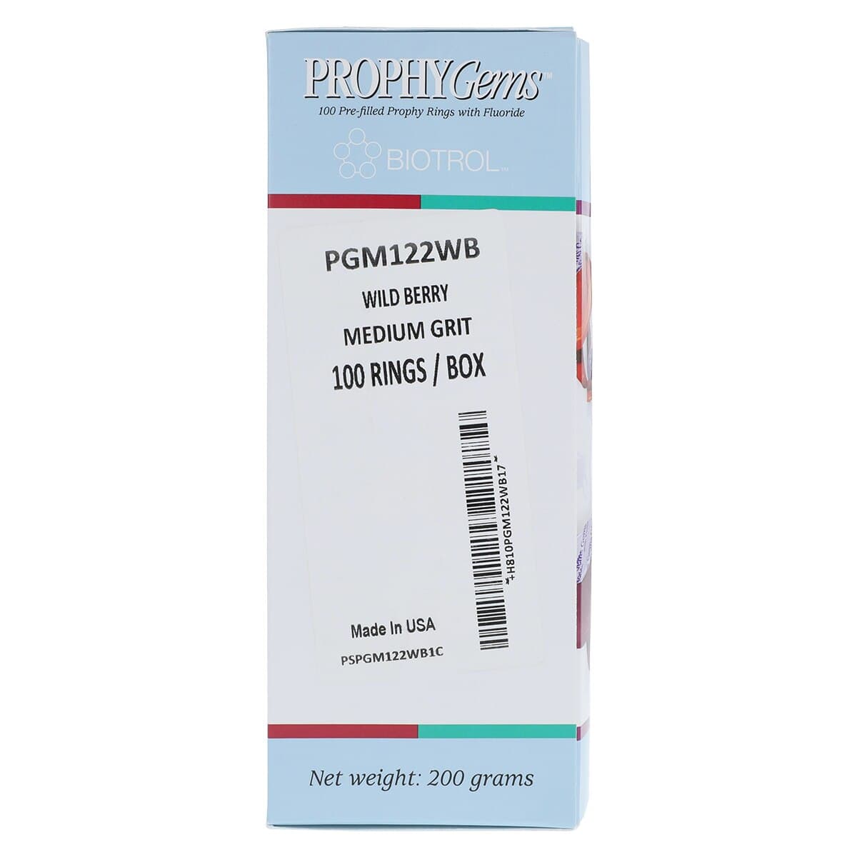 Prophy Gems Prophy Paste, Wild Berry, Medium Grit, with Fluoride, 2 g Unit Dose Rings, 100/Box, PGM122WB thumbnail 4