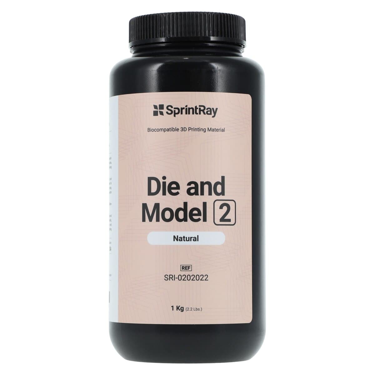 SprintRay Die & Model 2 3D Printing Resin, Natural, 1 kg Bottle thumbnail 3