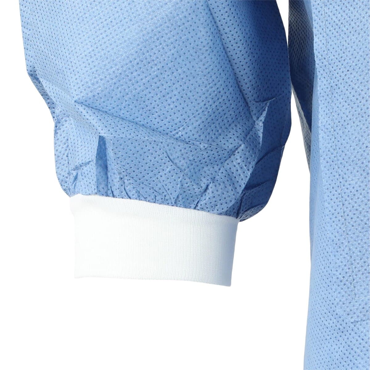 Extra-Safe Hip Length Lab Jacket, Ceil Blue, Large, AAMI Level 3, Latex-Free, 10/Pack, 3630CBL thumbnail 5