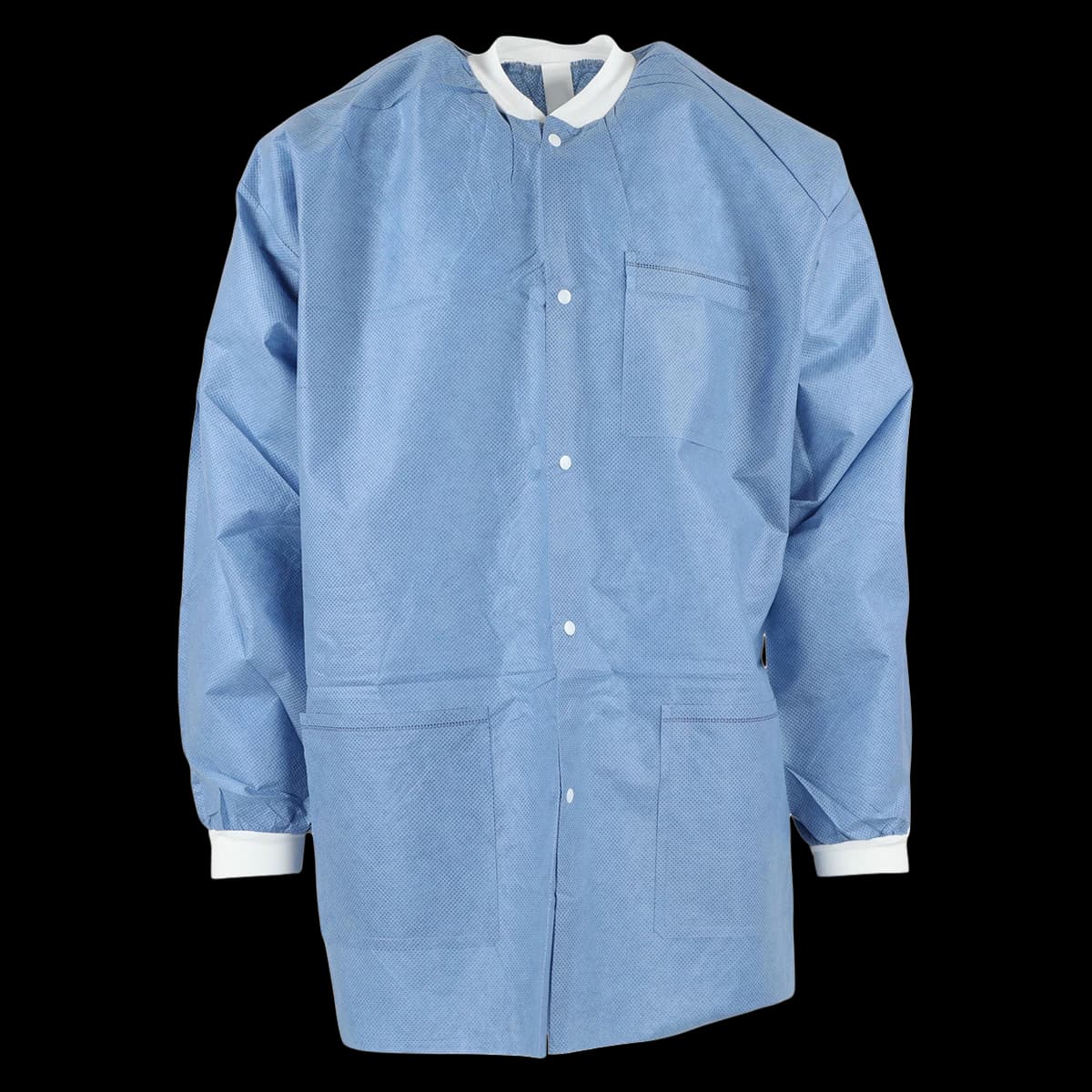 ValuMax Extra-Safe Lab Jacket, Ceil Blue, X-Large, AAMI Level 3, Latex-Free, 10/Pack, 3630CBXL - Extra-Safe Ceil Blue Lab Jacket X-Large Latex-Free Fluid Resistant AAMI Level 3 Pack of 10 - Image 1