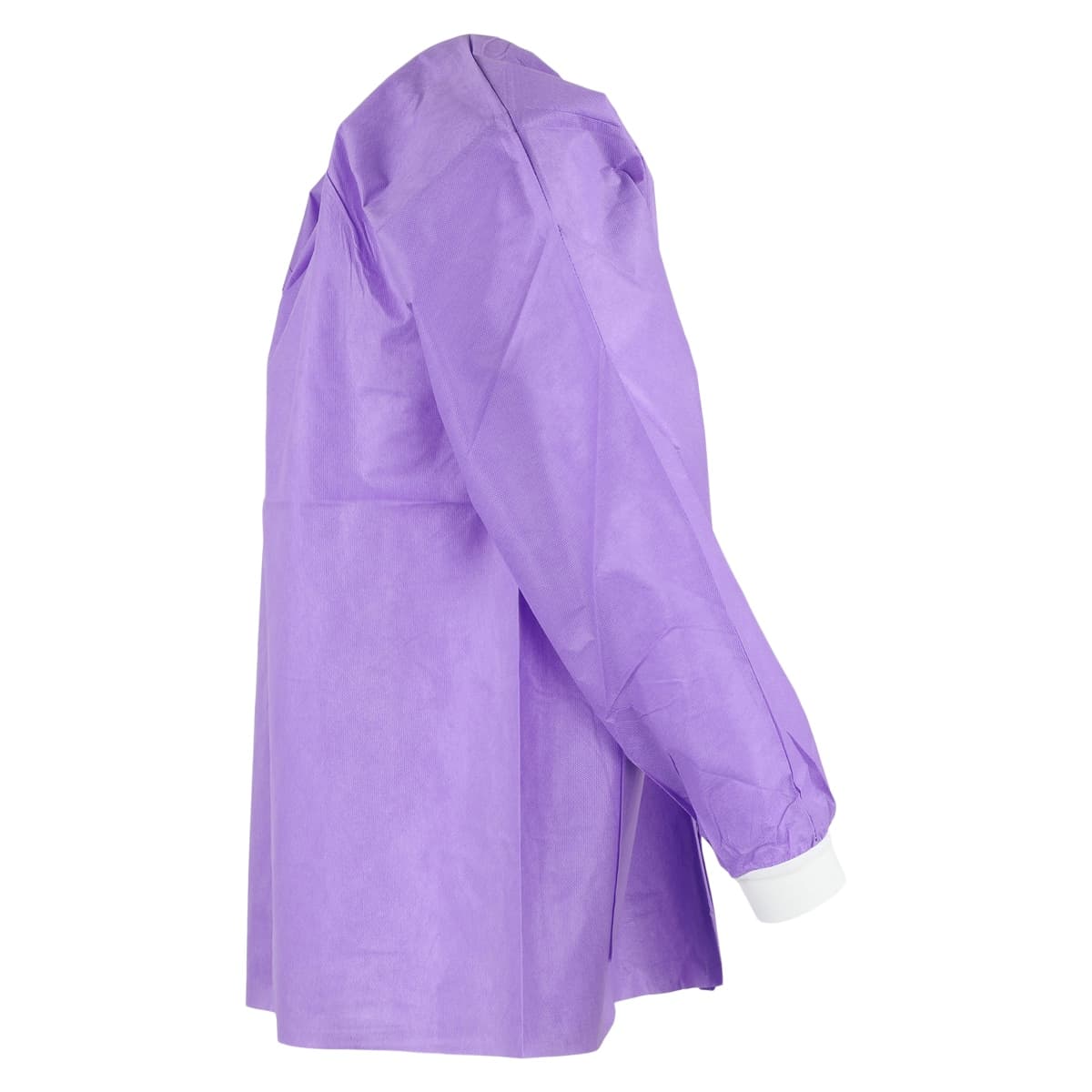 Extra-Safe Hip Length Lab Jacket, AAMI Level 3, Fluid Resistant, Purple, Medium, 10/Pk, 3630PPM thumbnail 3