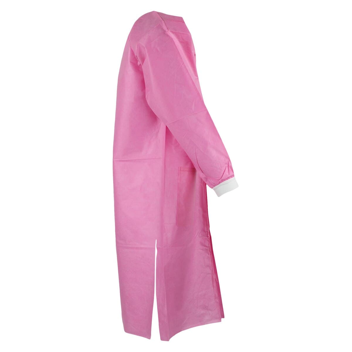 Extra-Safe Lab Coat, AAMI Level 3, Knee Length, Raspberry, Small, 10/Pk, 3660RBS thumbnail 2