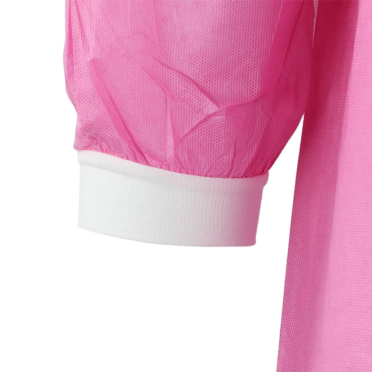 Extra-Safe Lab Coat, Medium, Raspberry, AAMI Level 3, Latex-Free, Fluid-Resistant, Knee Length, 10/Pk, 3660RBM thumbnail 4