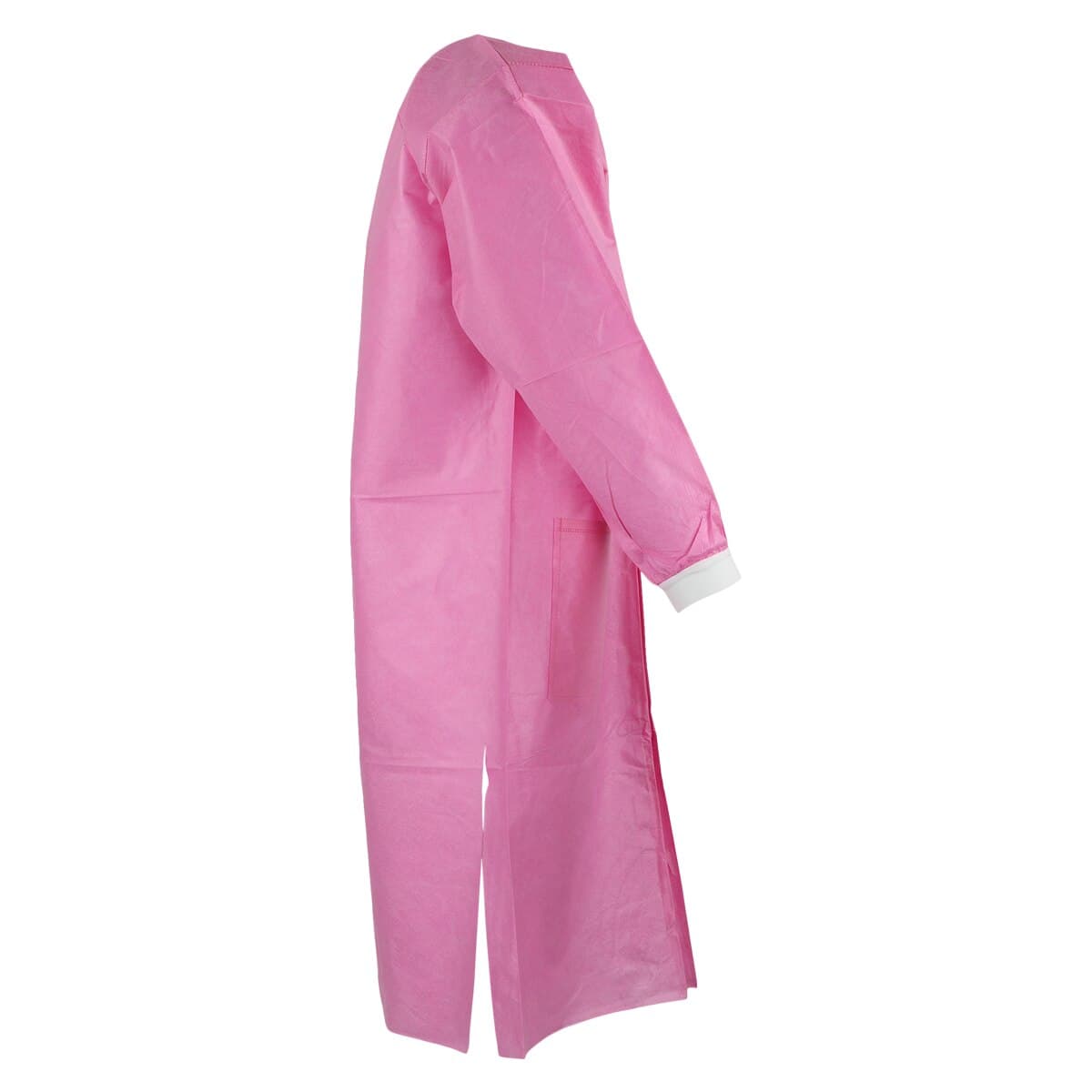 Extra-Safe Lab Coat, AAMI Level 3, Raspberry, Large, Latex-Free, 10/Pk, 3660RBL thumbnail 3