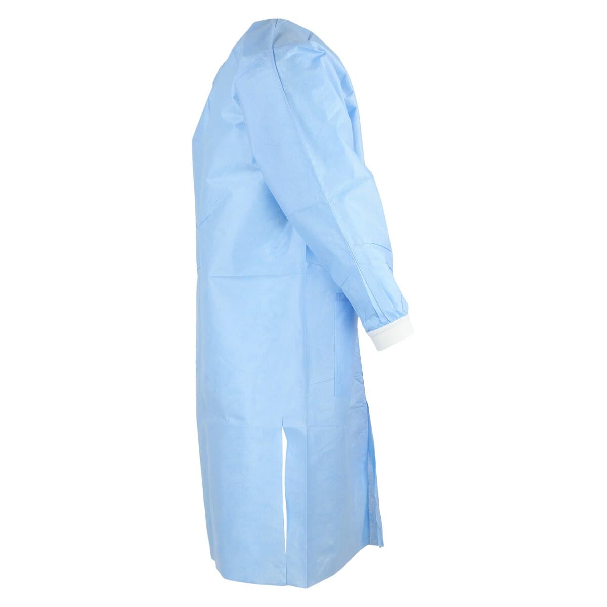Extra-Safe Medical Blue Lab Coat, Medium, Latex-Free, Fluid Resistant, AAMI Level 3, Knee Length, 10/Pack, 3660MBM thumbnail 3