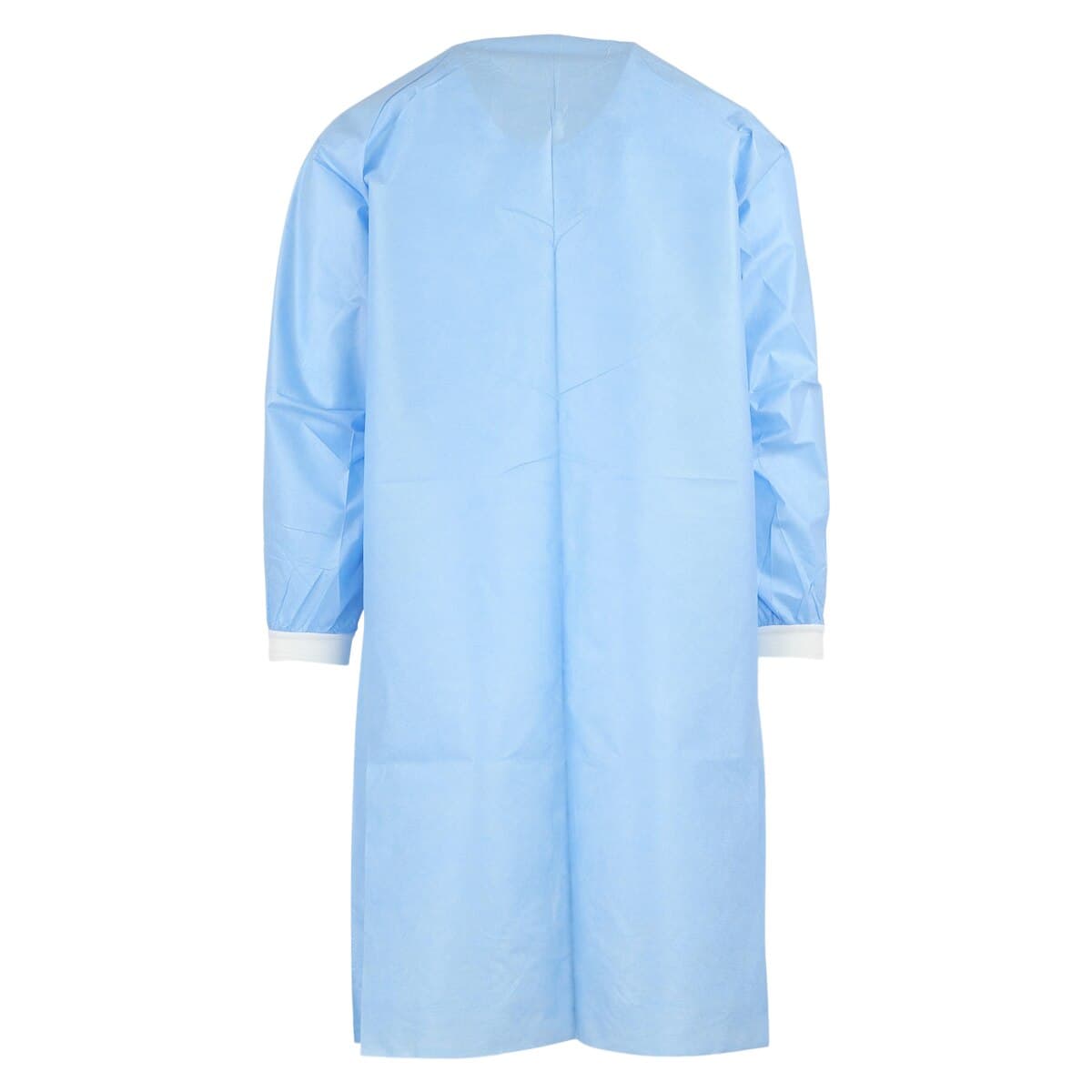 Extra-Safe Lab Coat, Knee Length, Medical Blue, Large, 3-Layer SMS, AAMI Level 3, Snap Front, Knit Cuffs & Collar, Latex-Free, 10/Pk, 3660MBL thumbnail 4