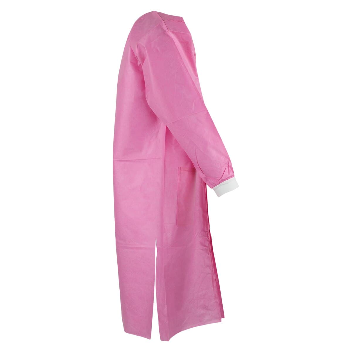 Extra-Safe Raspberry Lab Coat, X-Large, AAMI Level 3, Fluid Resistant, Latex-Free, Knee Length, 10/Pk, 3660RBXL thumbnail 2