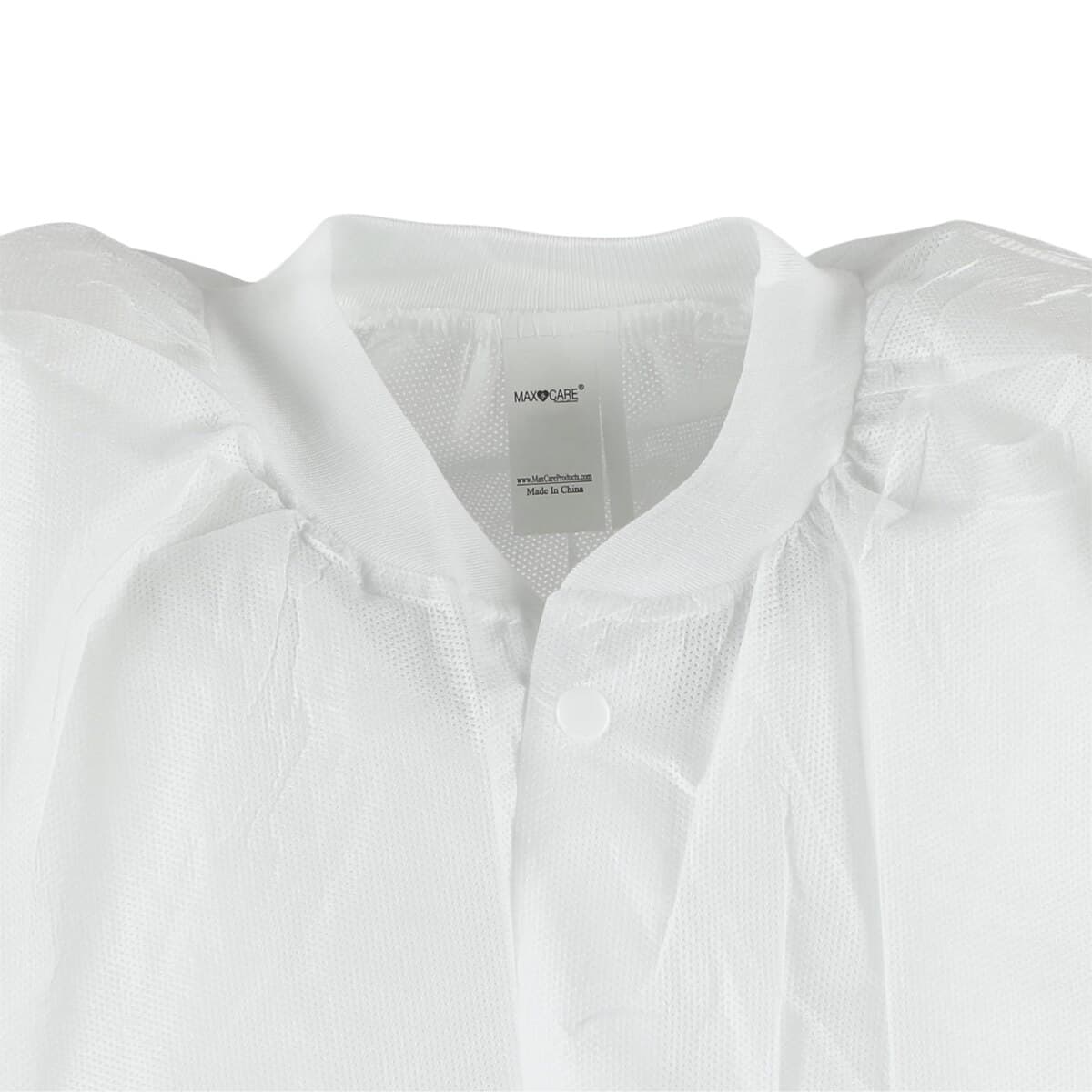 ValuMax Extra-Safe Lab Coat, White, Knit Collar & Cuffs, Knee Length, Small, AAMI Level 3, 10/Pk, 3660WHS-K thumbnail 5