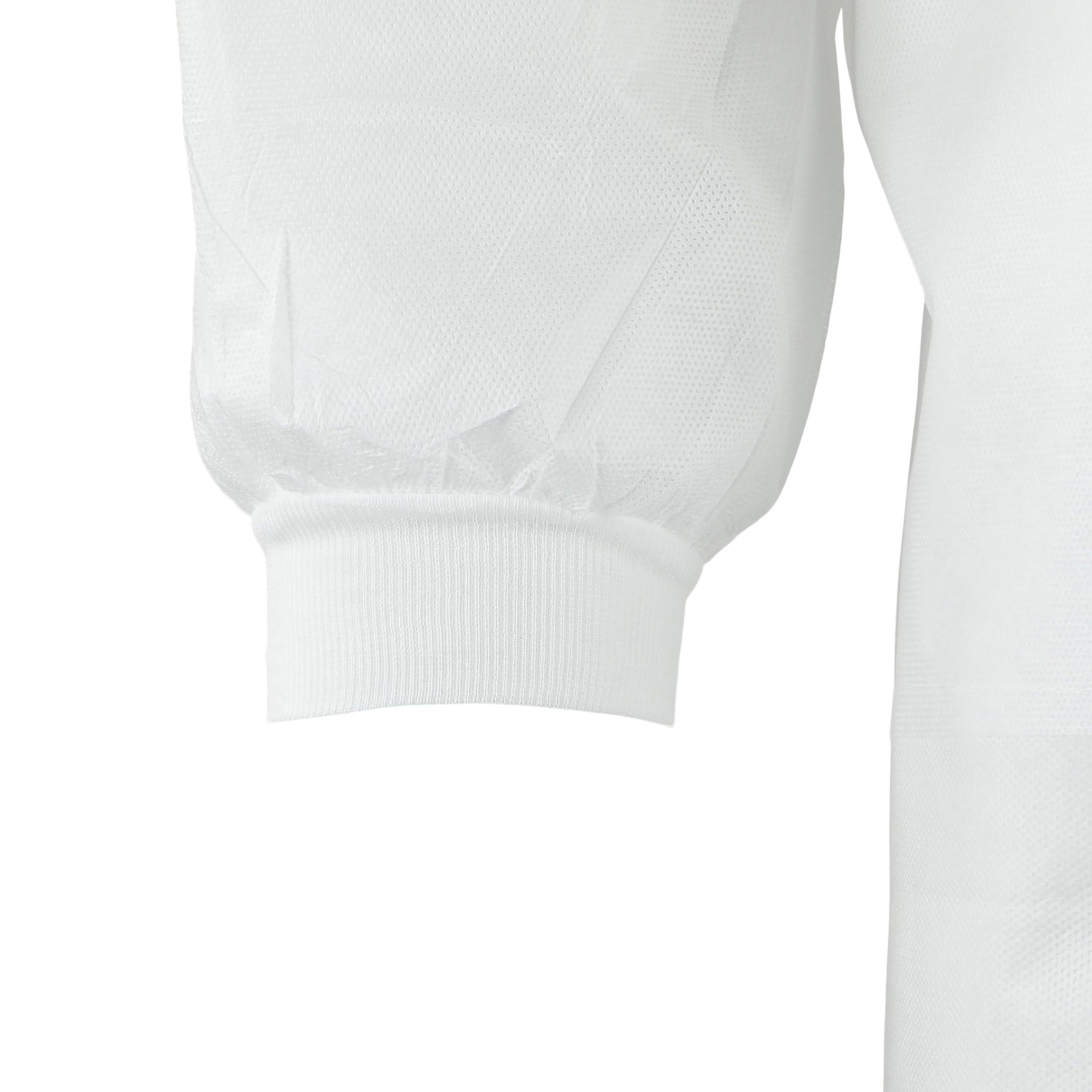 ValuMax Extra-Safe Lab Coat, AAMI Level 3, White, Knit Collar & Cuffs, XX-Large, 10/Pack, 3660WH2XL thumbnail 5