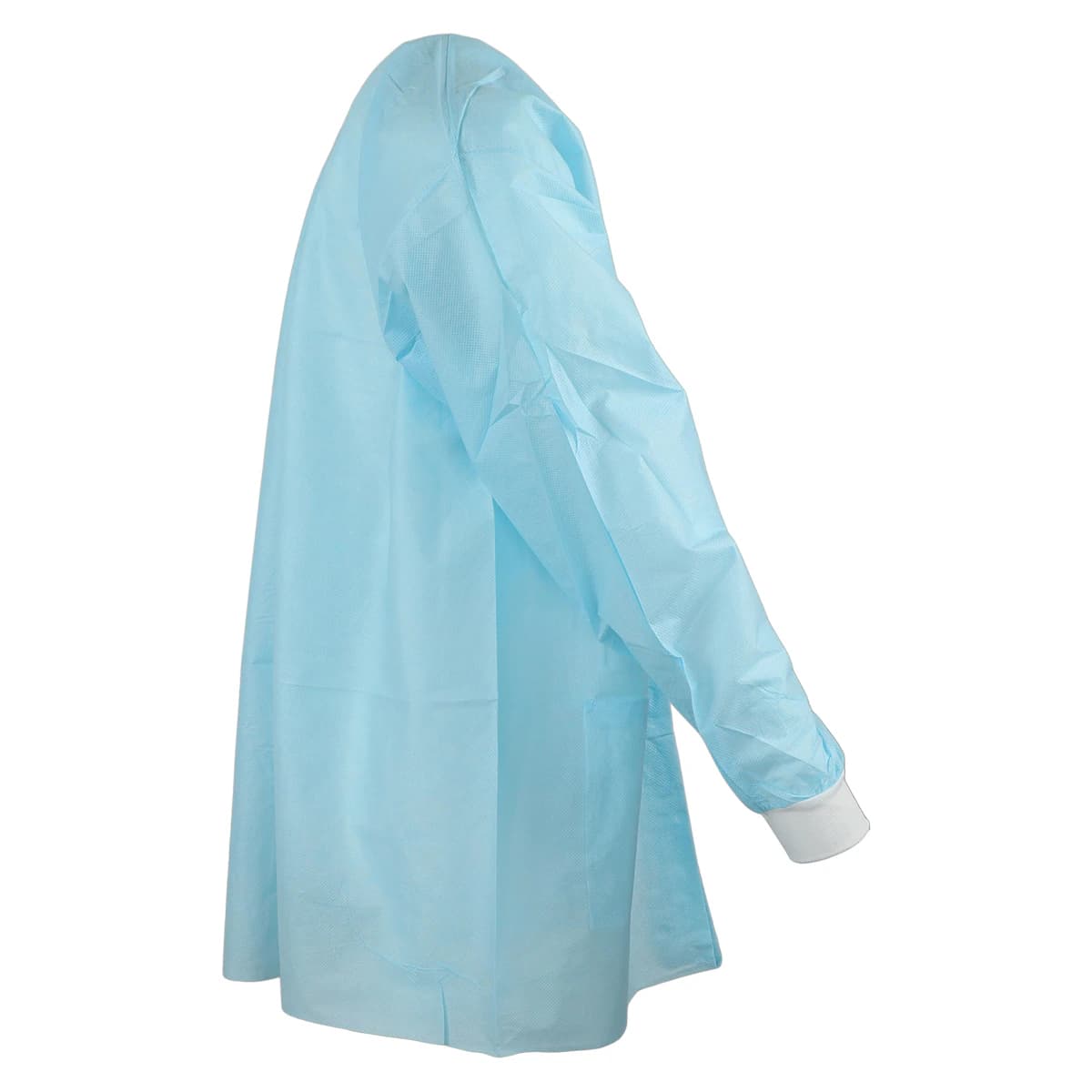 Extra-Safe Sky Blue Lab Jacket, Medium, Latex-Free, Fluid Resistant, AAMI Level 3, 10/Pk, 3630SBM thumbnail 3