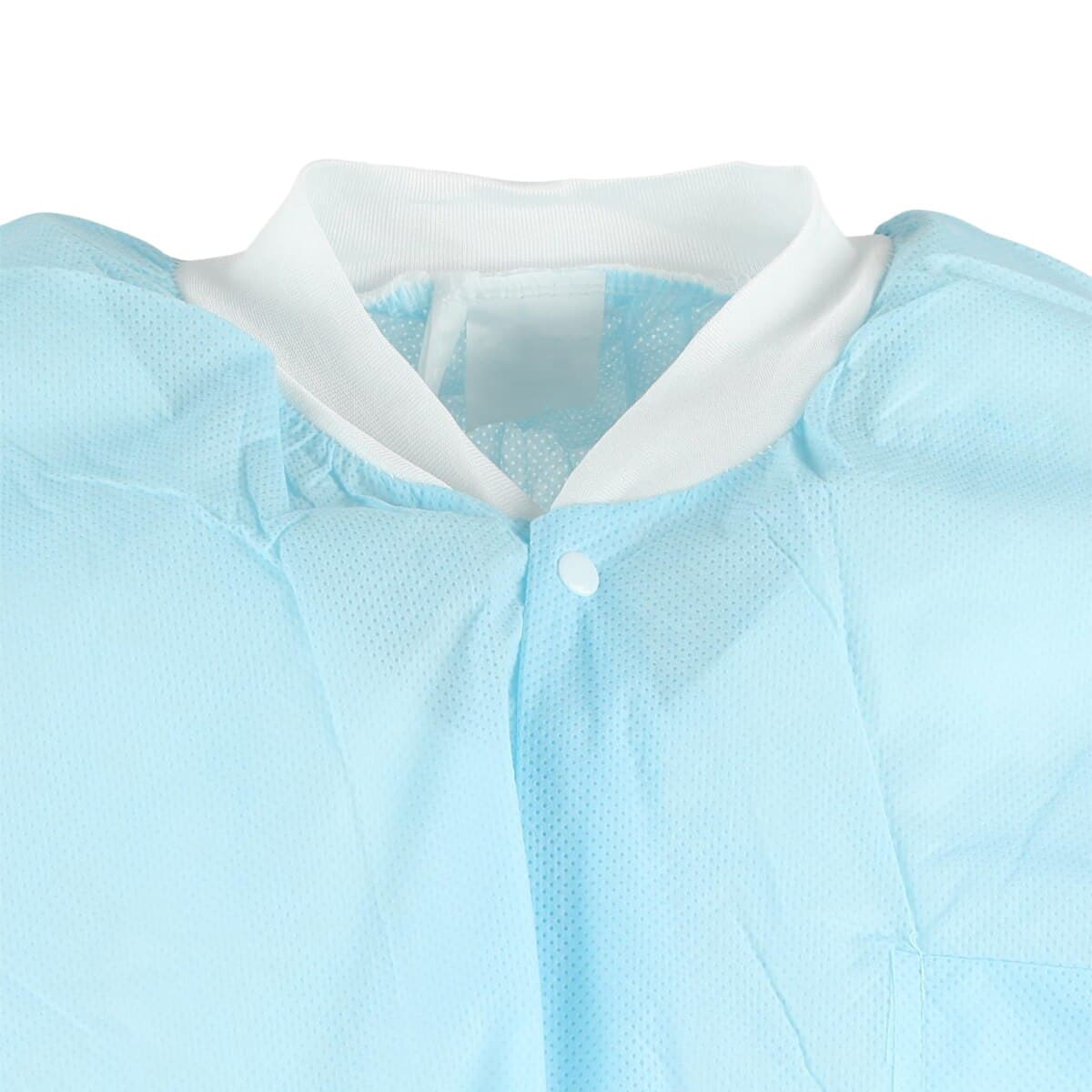 Extra-Safe Hip Length Lab Jacket, Sky Blue, Large, Latex-Free, Fluid Resistant, AAMI Level 3, 10/Pk, 3630SBL thumbnail 6