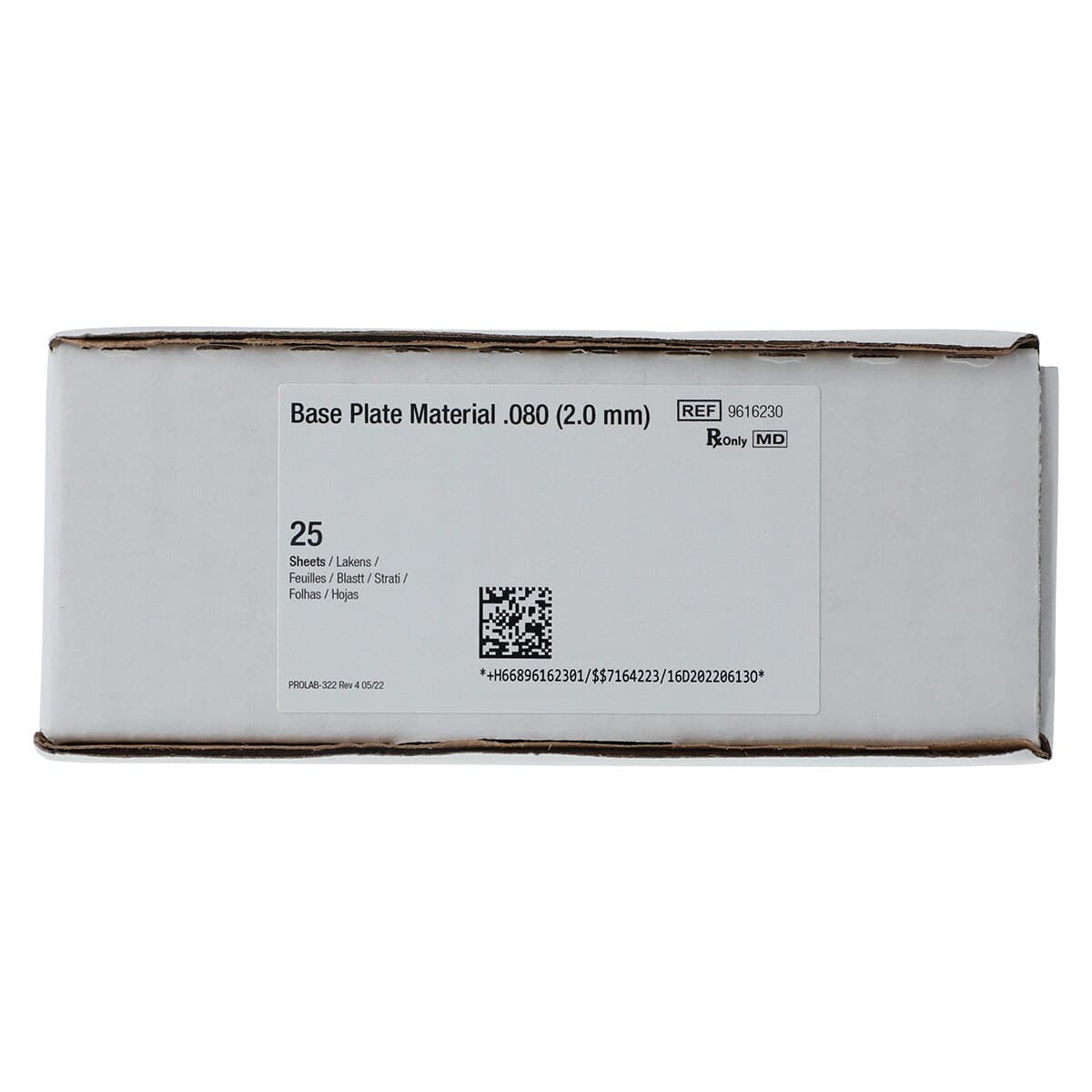 Pro-Form Base Plate Material, 5" x 5", 0.080" (2.0 mm), Red/Pink, 25/Pk, 9616230 thumbnail 4
