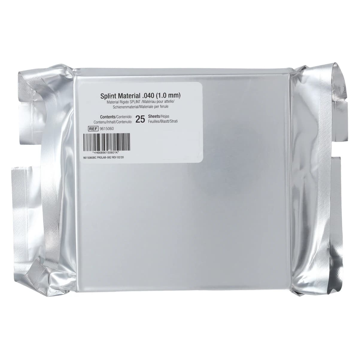 Pro-Form Splint Material, Clear, 5" x 5", 0.040" (1.0 mm), 25 Sheets/Pk, 9615060 thumbnail 2