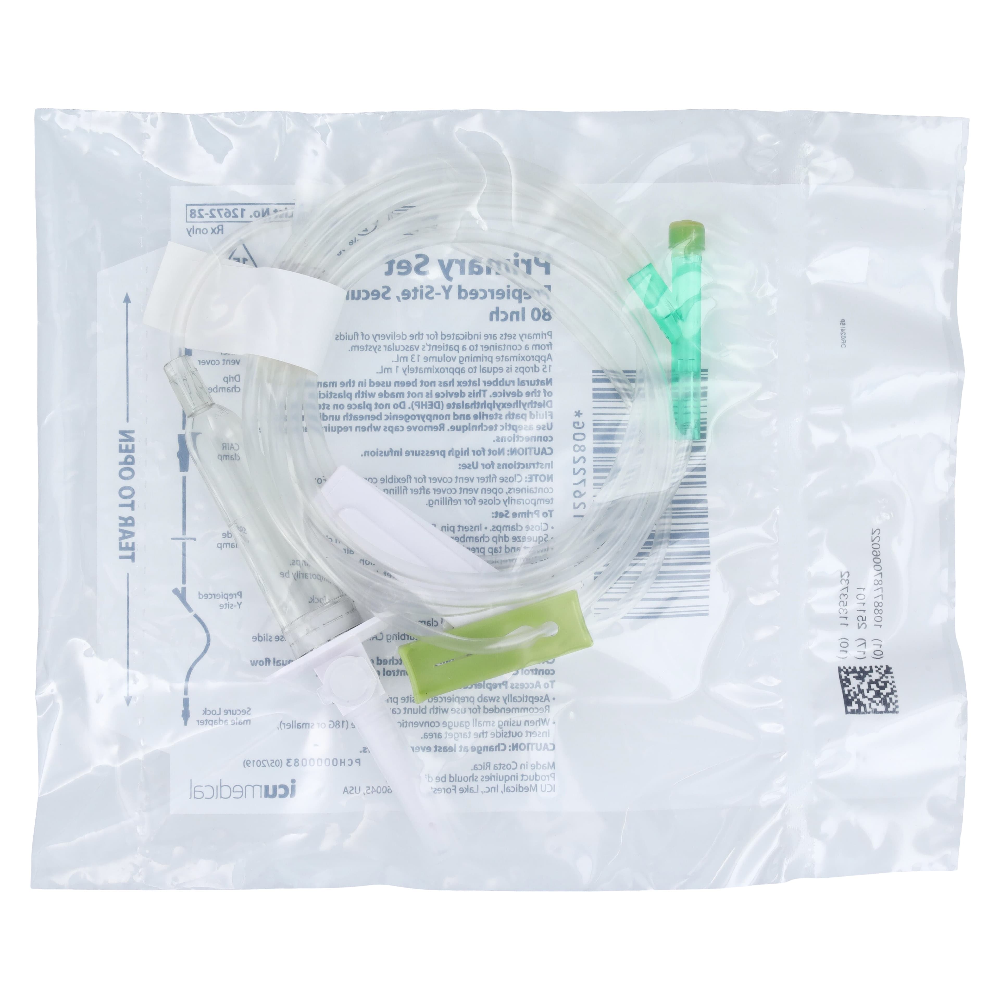 LifeShield Primary Macrobore IV Administration Set, 15 Drops/mL, 80" Tubing, Y-Site Clamp, 1267228 thumbnail 4