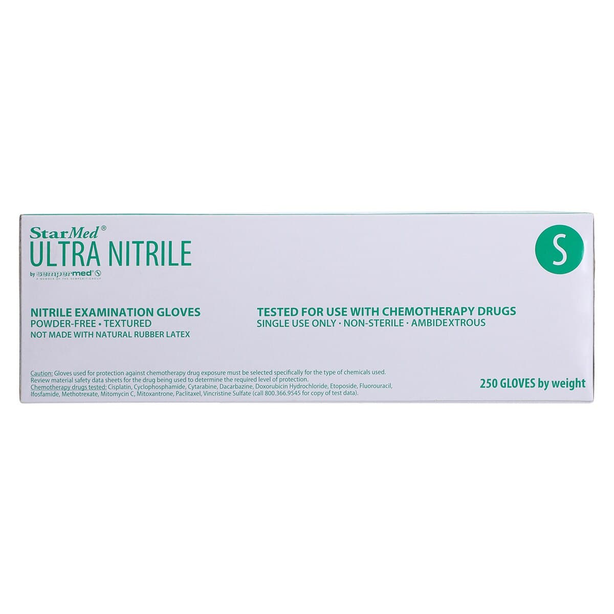 Sempermed StarMed Ultra Nitrile Exam Gloves, Small, Powder-Free, Textured Fingertips, 250/Box, SMTN252 thumbnail 6